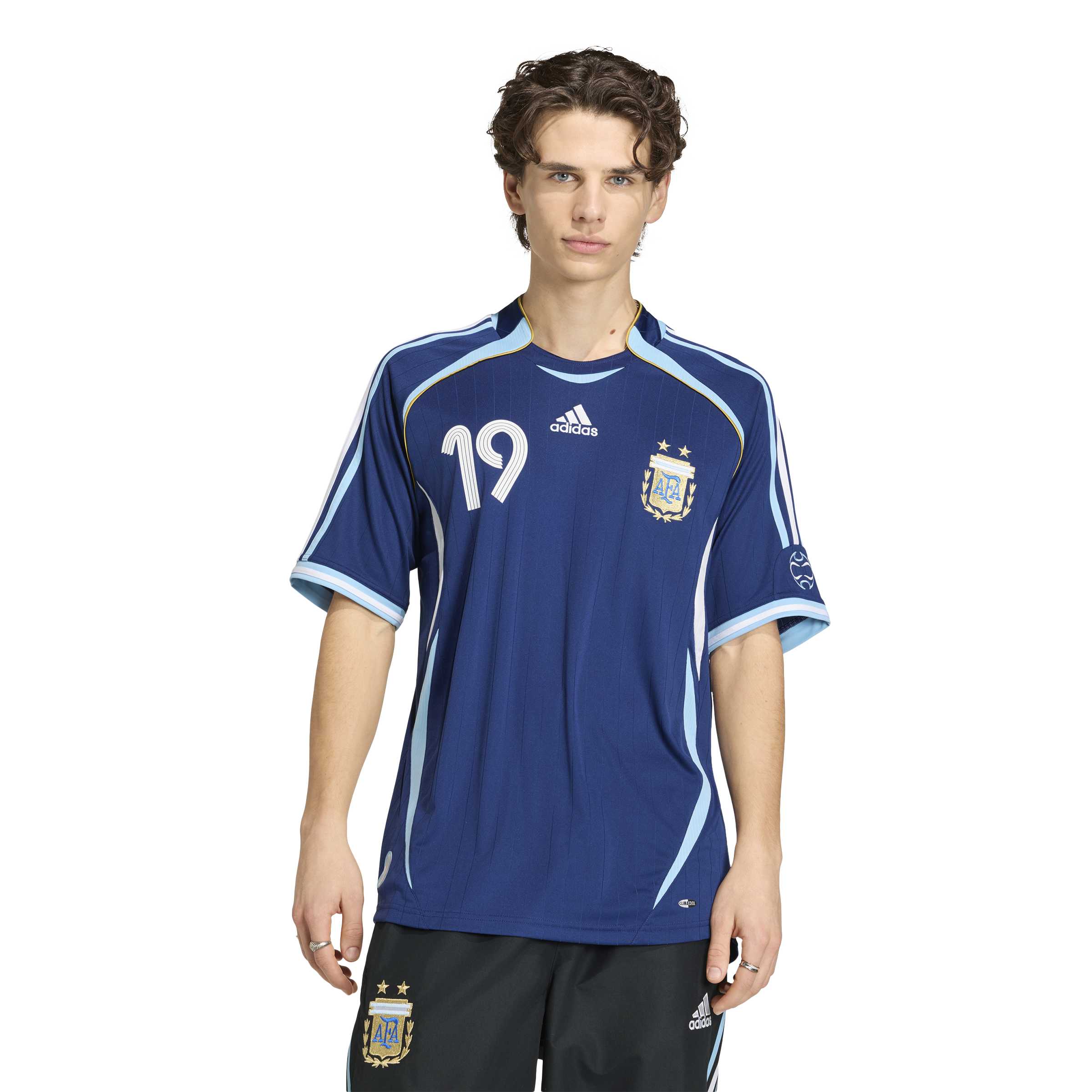 Adidas Mens Argentina Home 2006 Messi Jersey - Image 2