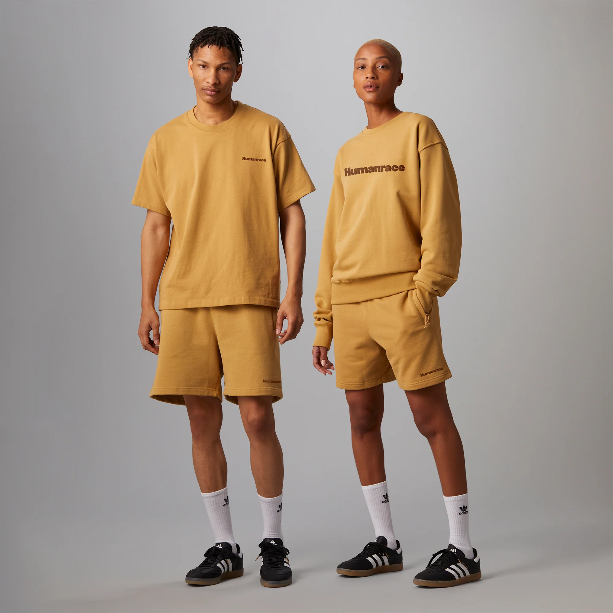 Adidas Mens PW Basics Shorts Golden Beige - Image 3