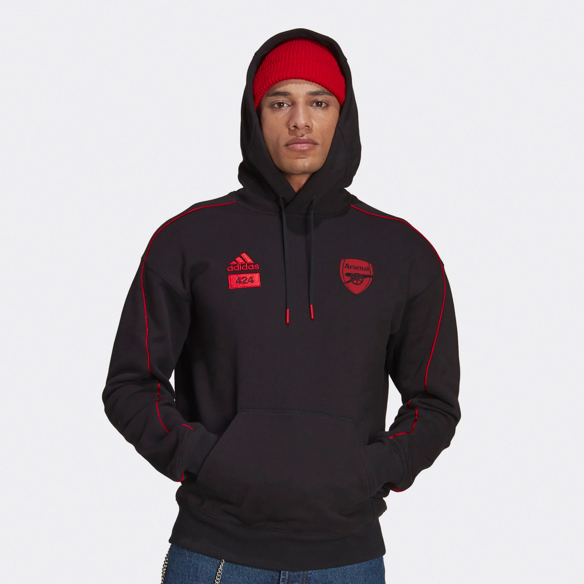 Adidas Mens AFC x 424 Hoodie - Image 2