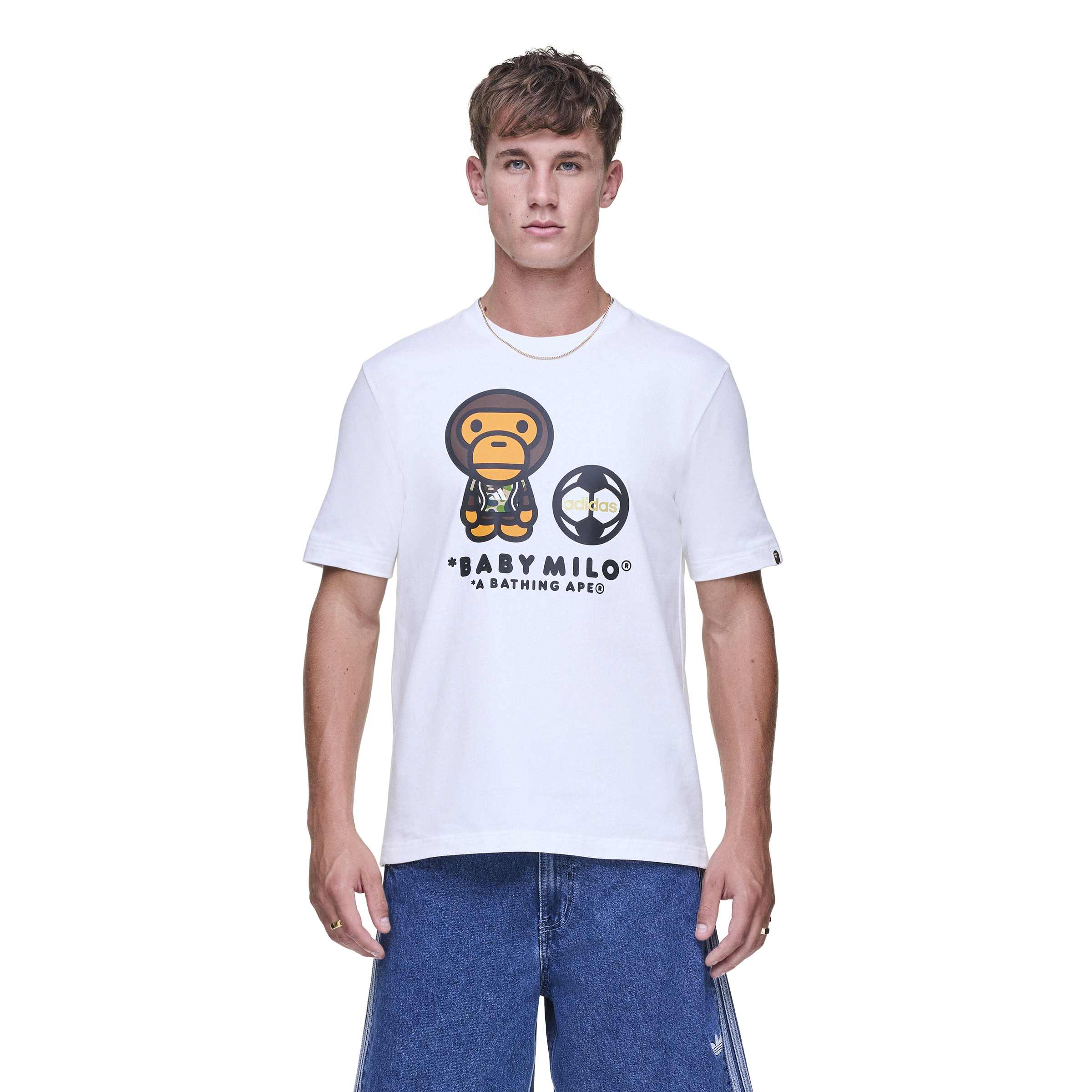 Adidas x Bape Mens SSL Milo Tee - Image 2