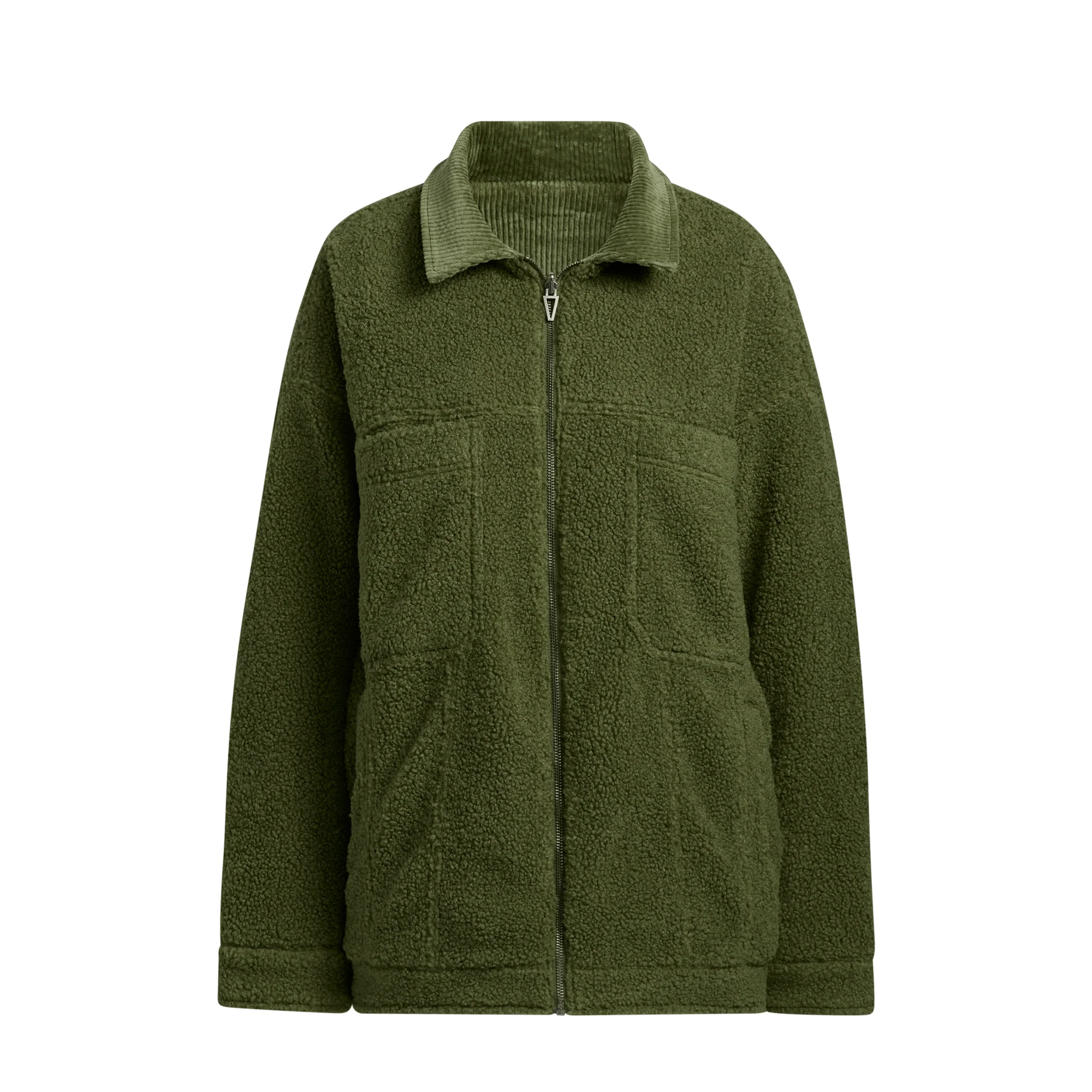 Adidas x Ivy Park Oversized Reversible Corduroy Jacket 'Wild Pine' - Image 2