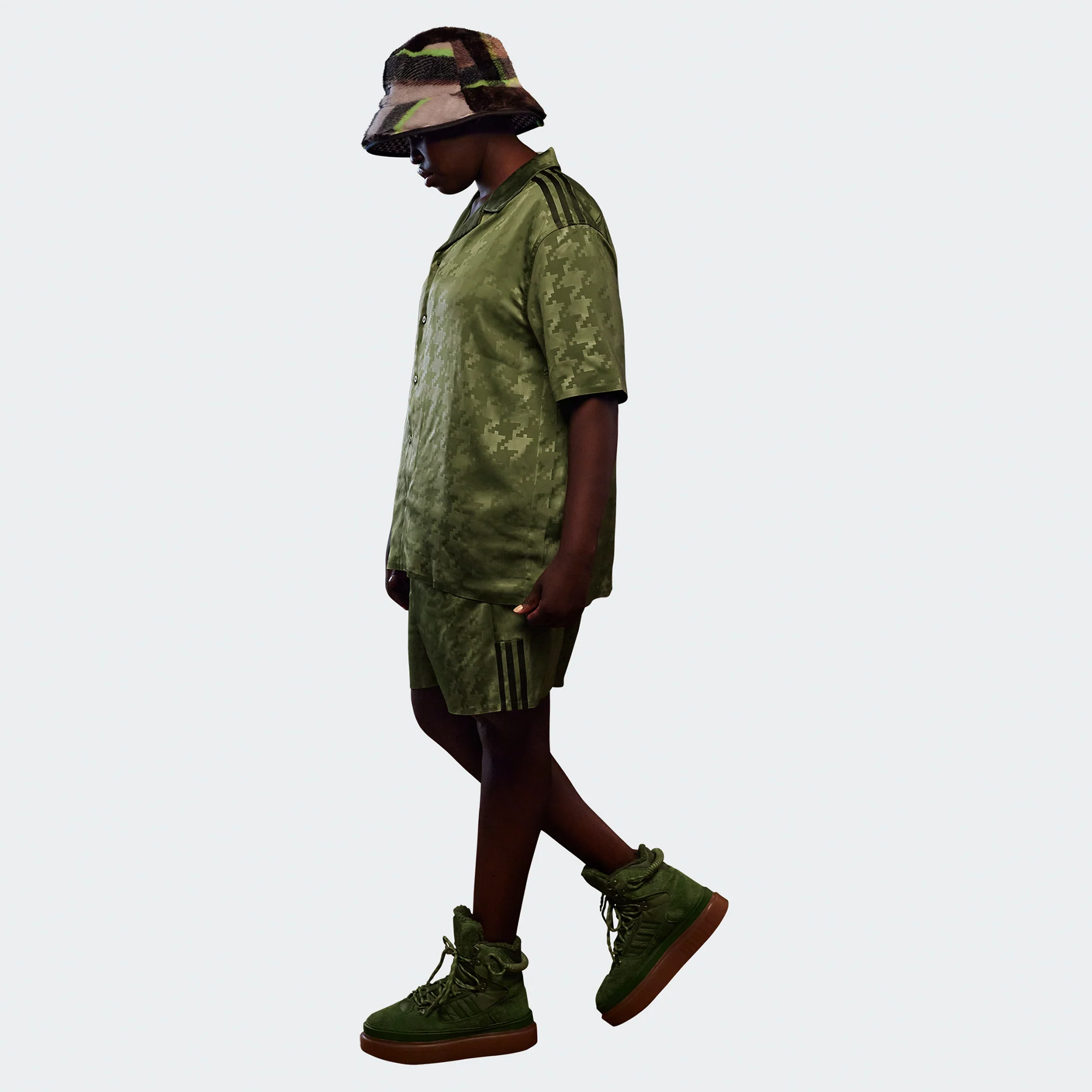 Adidas x Ivy Park Satin Short 2.0 'Wild Pine' - Image 3