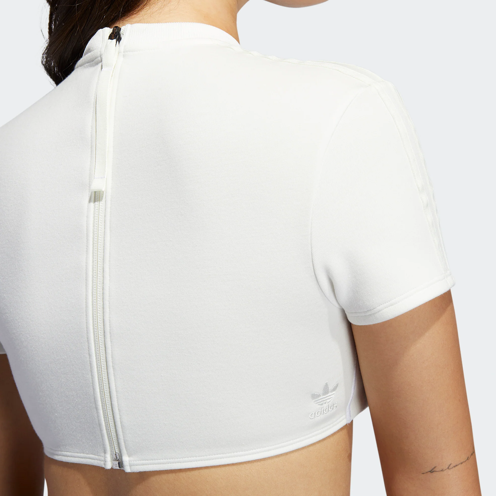 Adidas X Ivy Park Womens Crop Top White - Image 4