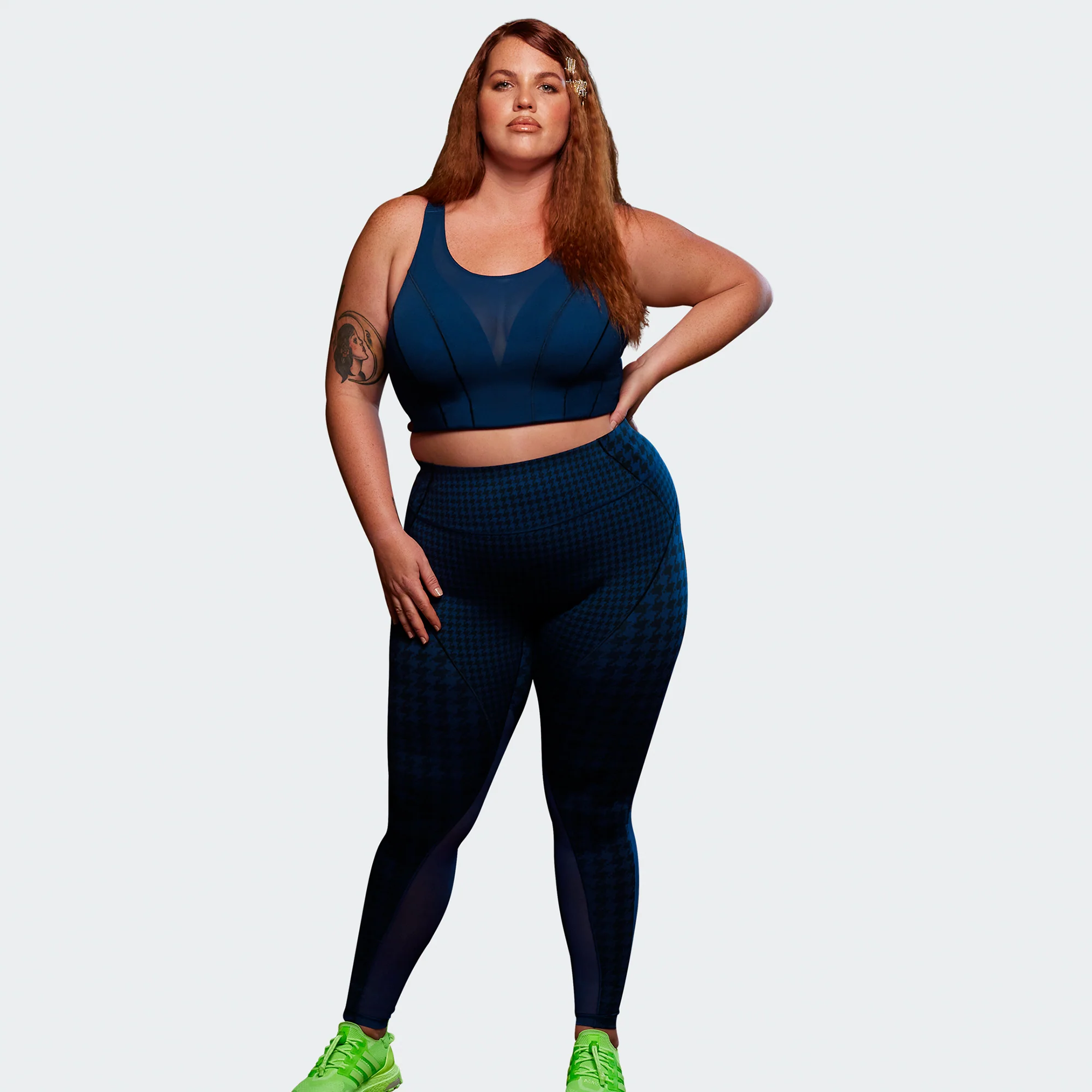 Adidas X Ivy Park Womens High Support Bra 'Dark Blue' - Image 2