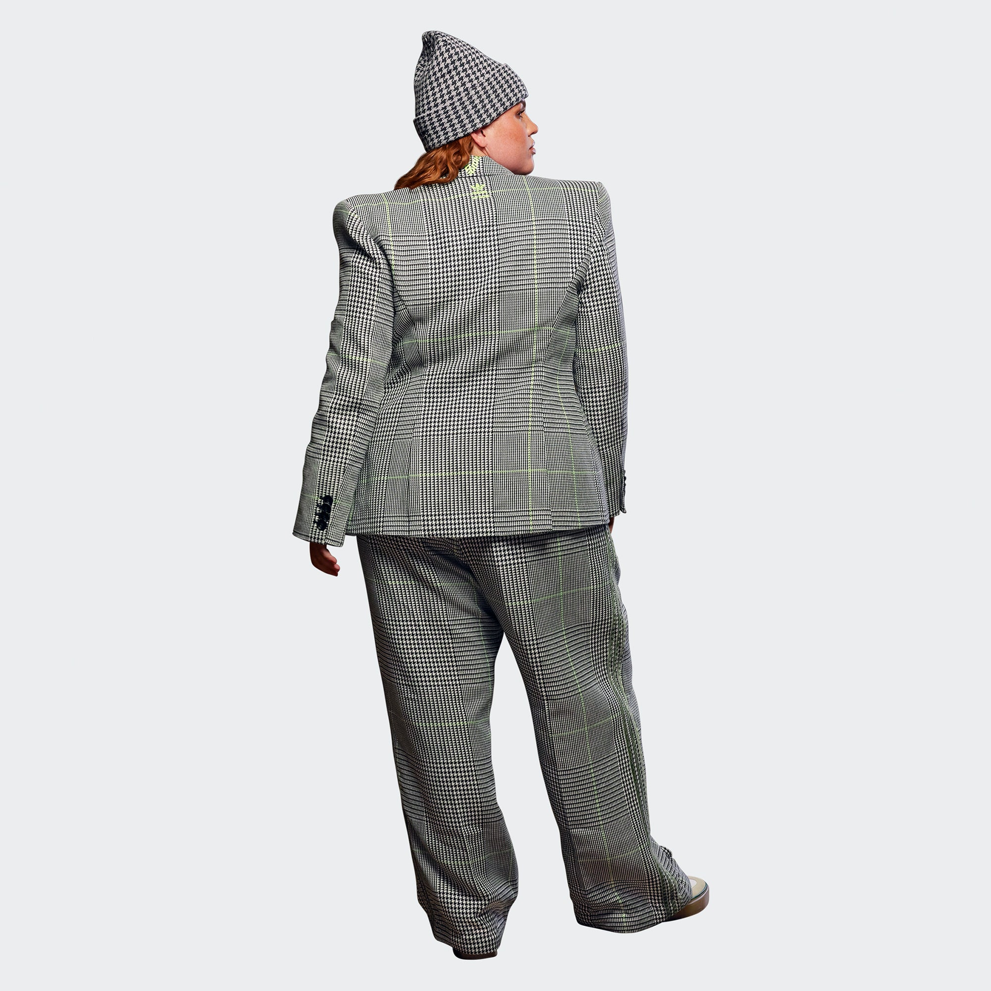 Adidas x Ivy Park Womens Suit Jacket 'Wht/Blk/Slime' - Image 3