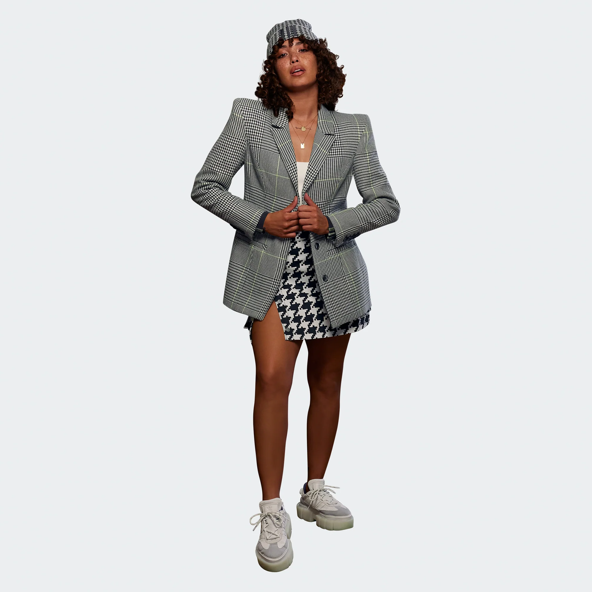 Adidas x Ivy Park Womens Suit Jacket 'Wht/Blk/Slime' - Image 2