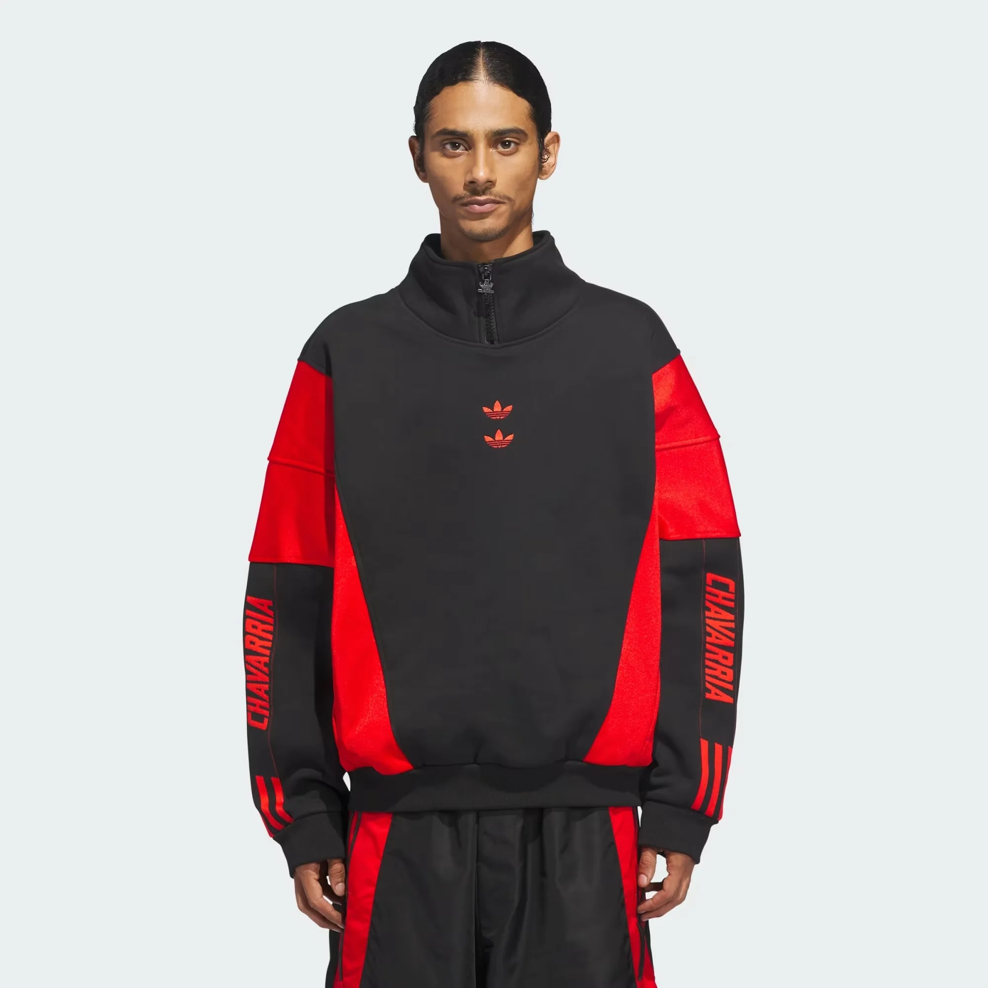 Adidas x Willy Chavarria Mens Wastonville Mockneck Jumper Jacket - Image 3