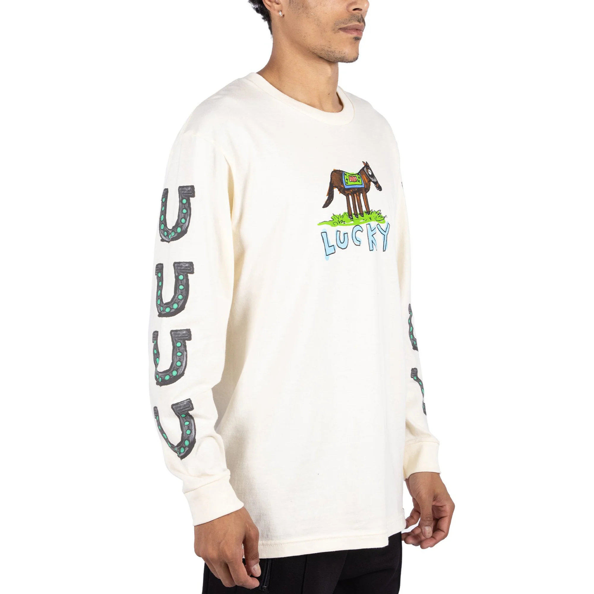 After School Special Mens Cowboy Long Sleeve 'Cream' - Image 4
