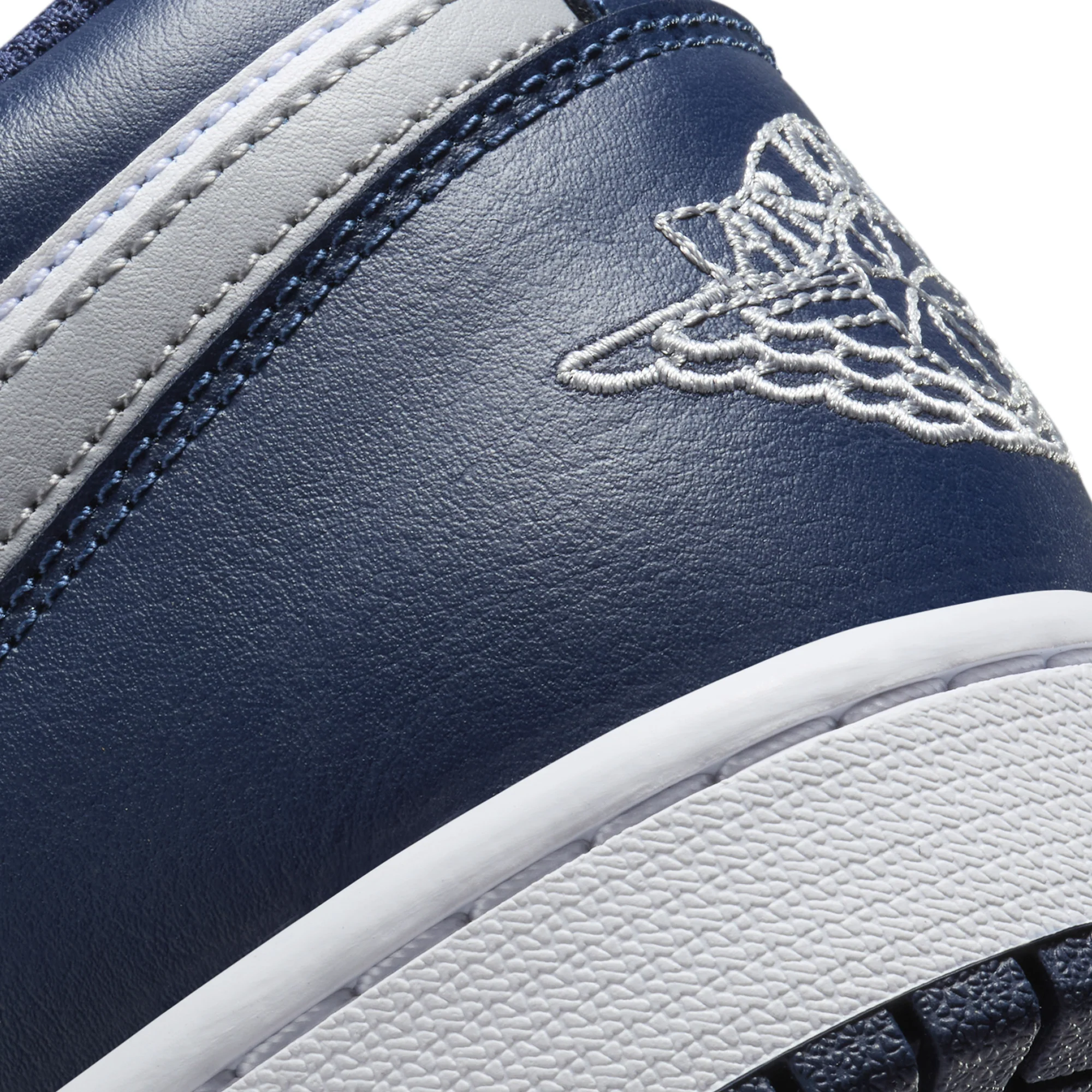Air Jordan 1 Mens Low "Midnight Navy" Shoes - Image 4