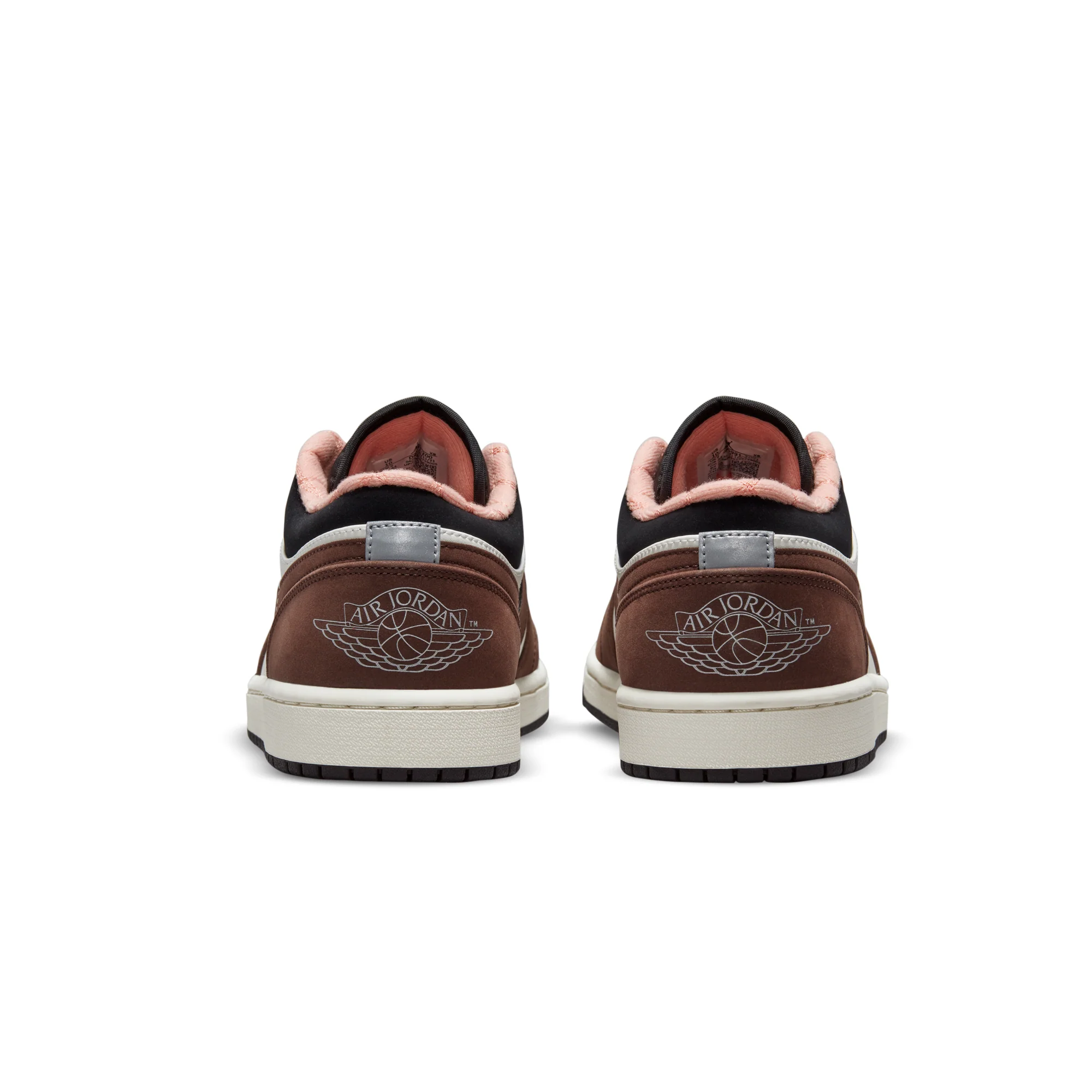 Air Jordan 1 Mens Low SE Shoe 'LT Chocolate/Crimson Bliss' - Image 3