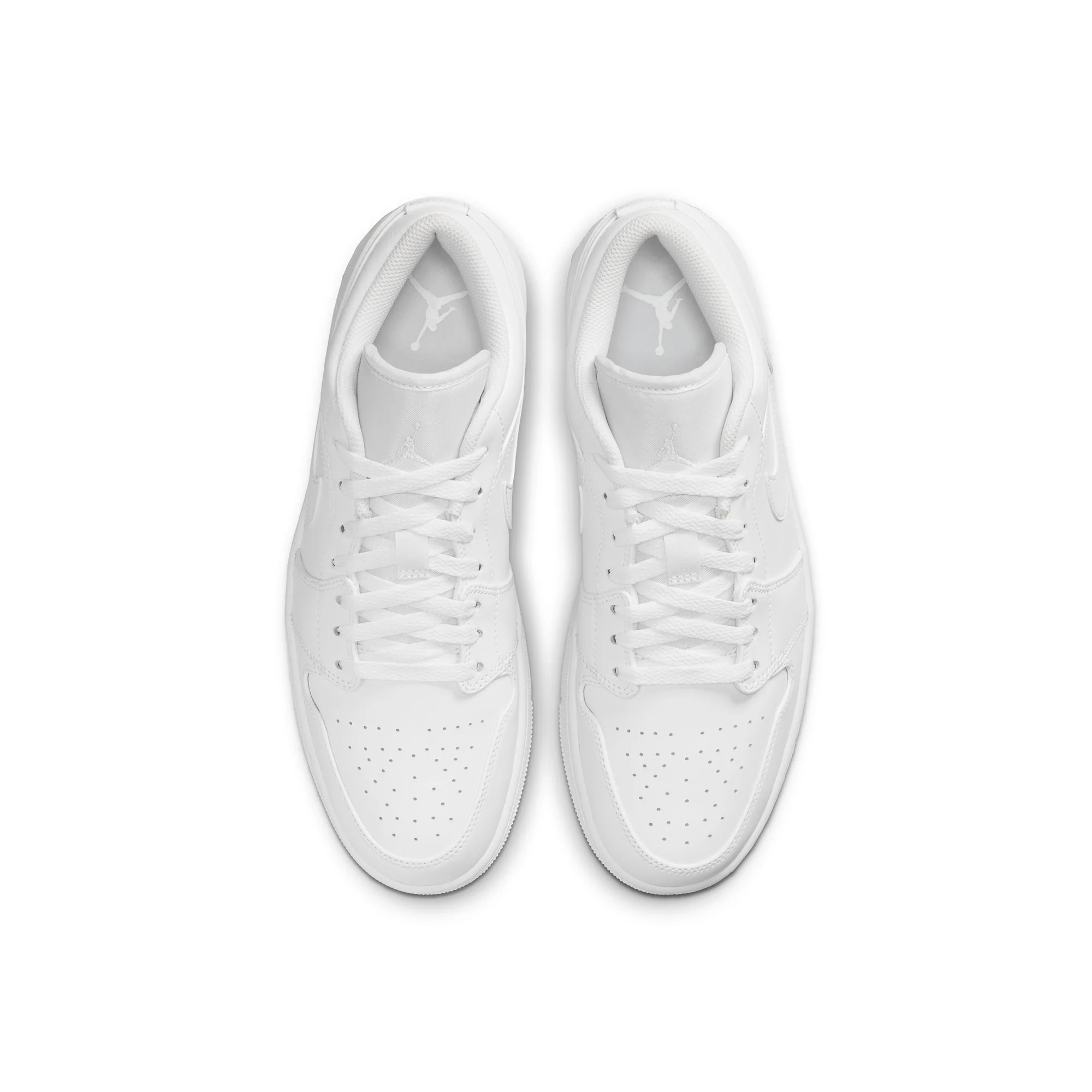 Air Jordan 1 Mens Low Shoes 'White' - Image 2