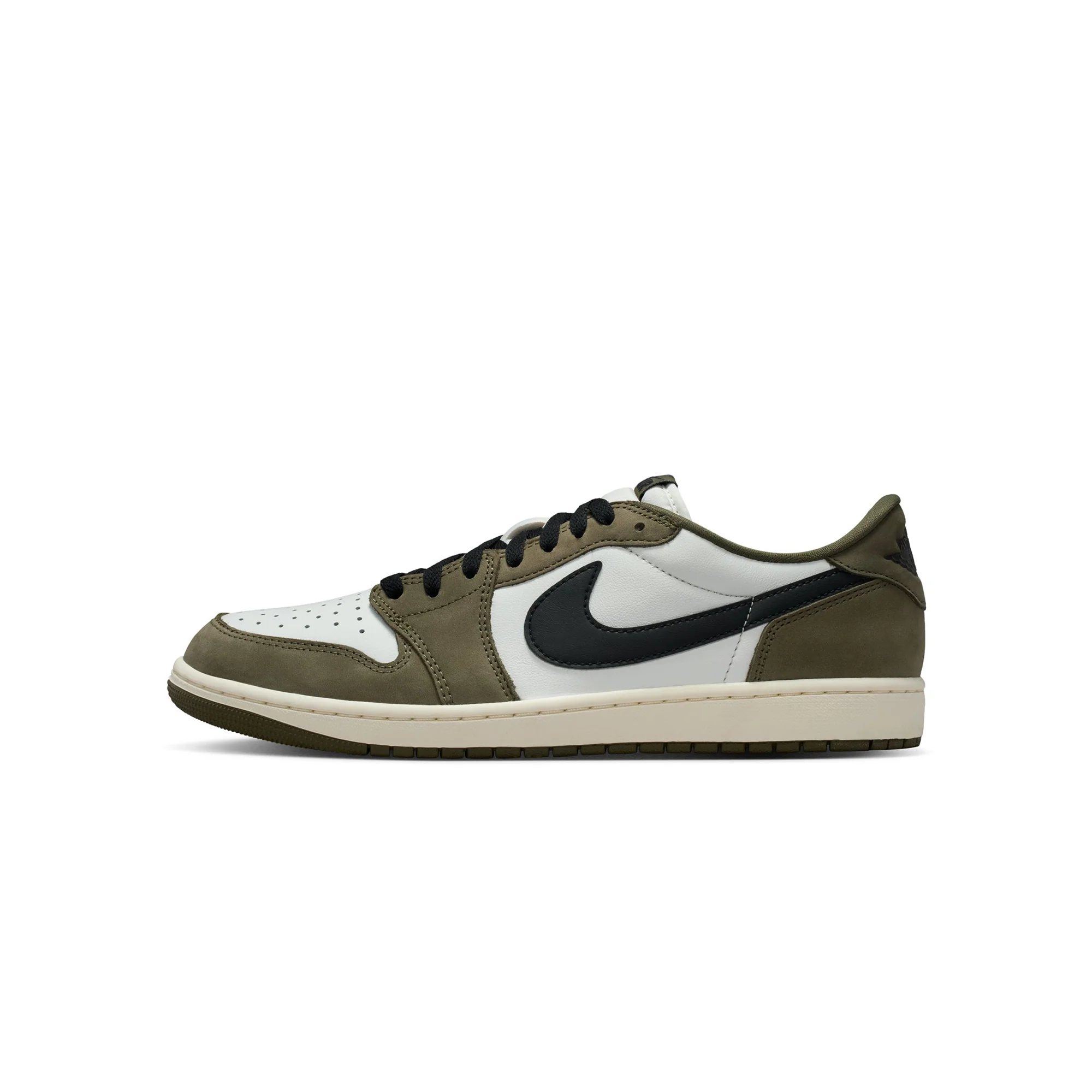 Air Jordan 1 Mens Retro Low "Medium Olive" Shoes