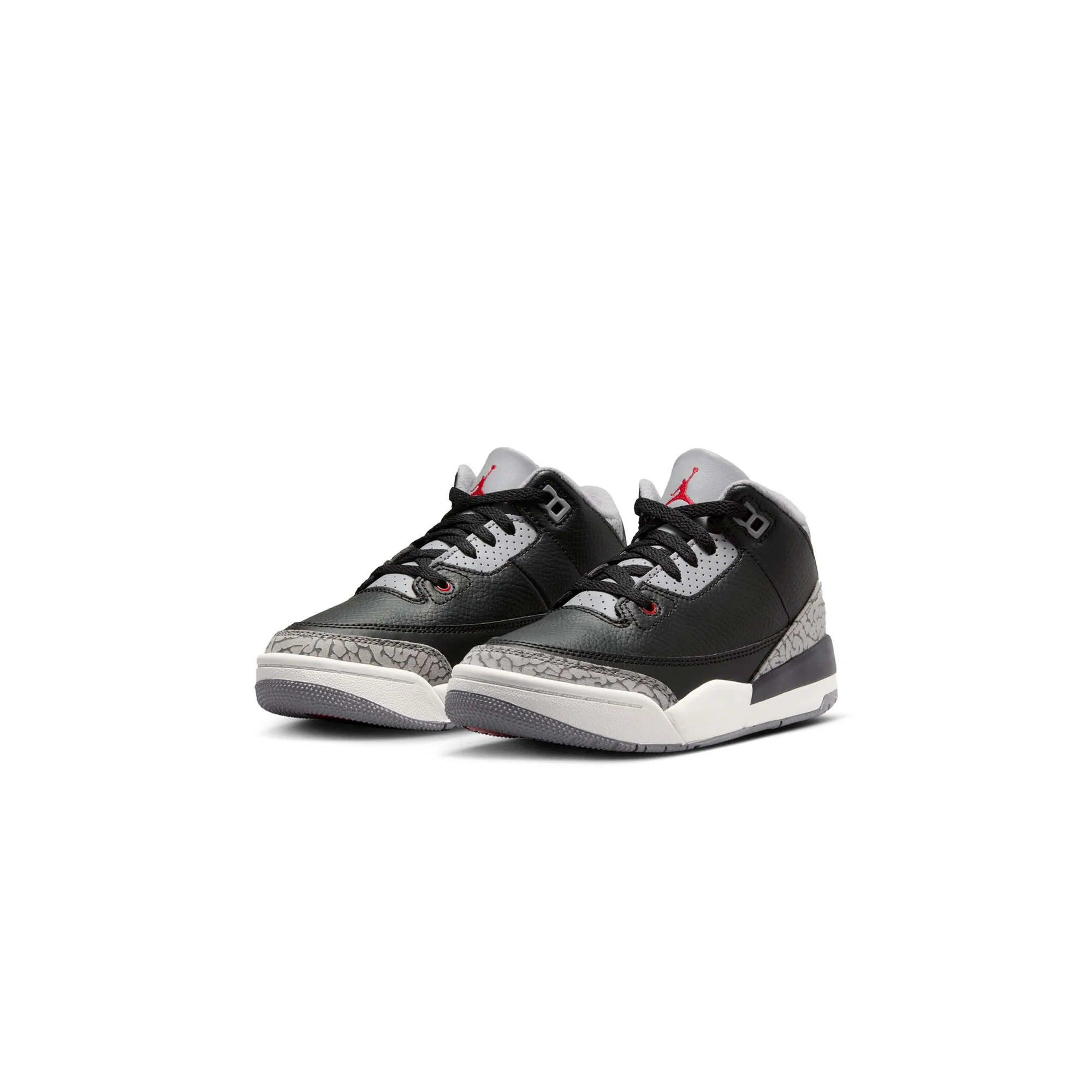 Air Jordan 3 Little Kids Retro OG "Black Cement Reimagined" Shoes - Image 2