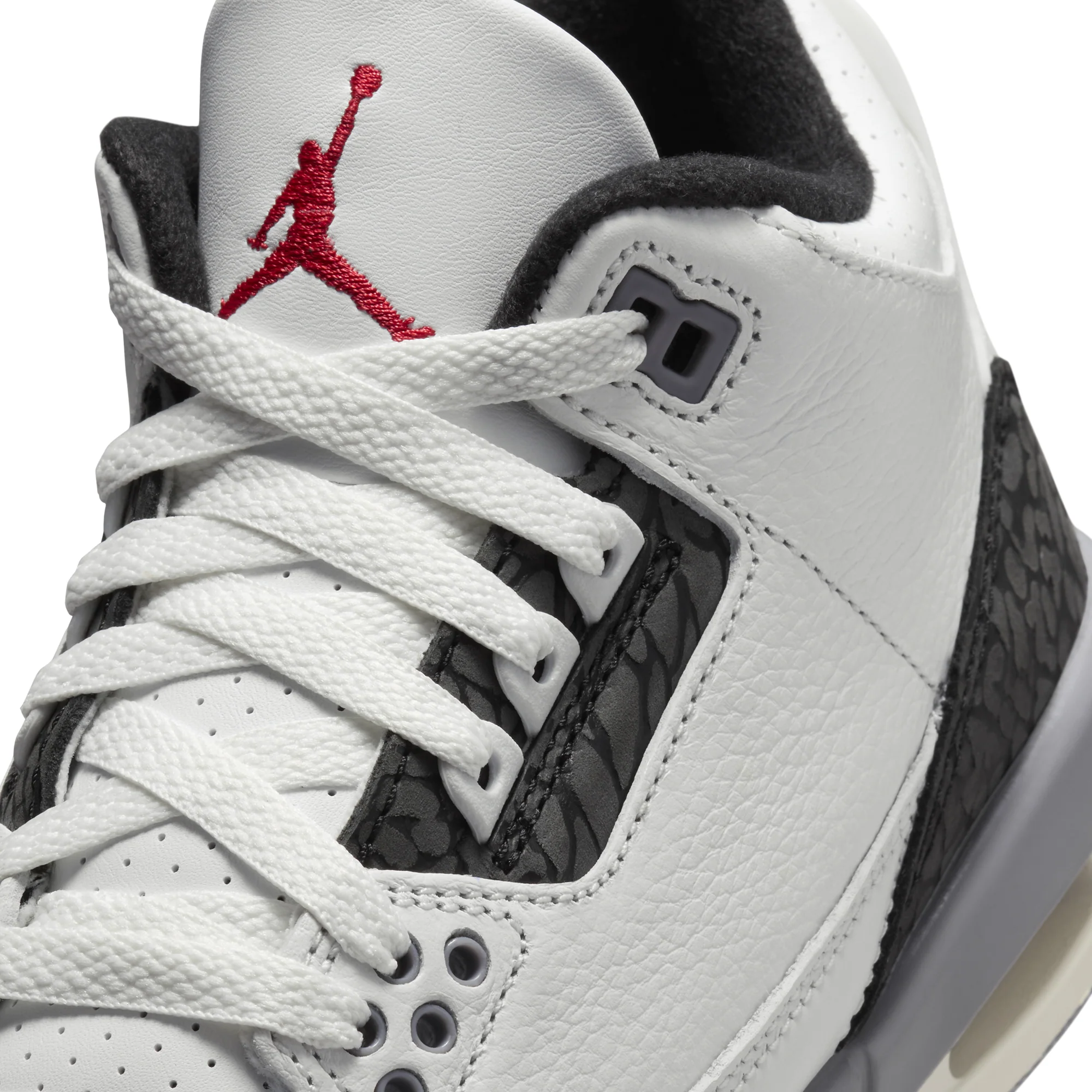 Air Jordan 3 Kids Retro "Cement Grey" Shoes - Image 4