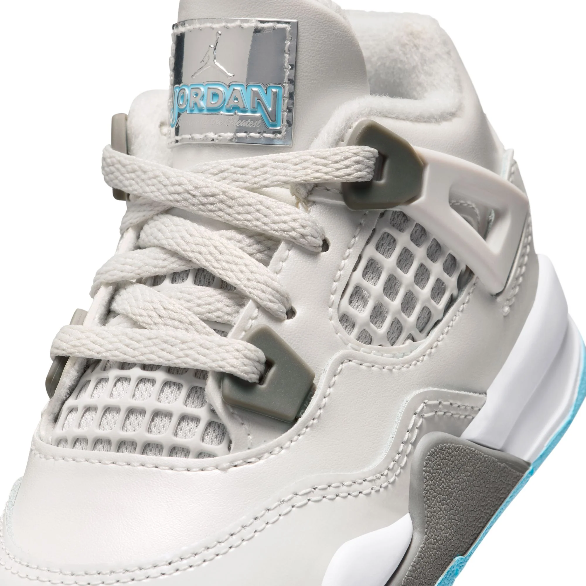 Air Jordan 4 Infants Retro "Blue Chill" Shoes - Image 4