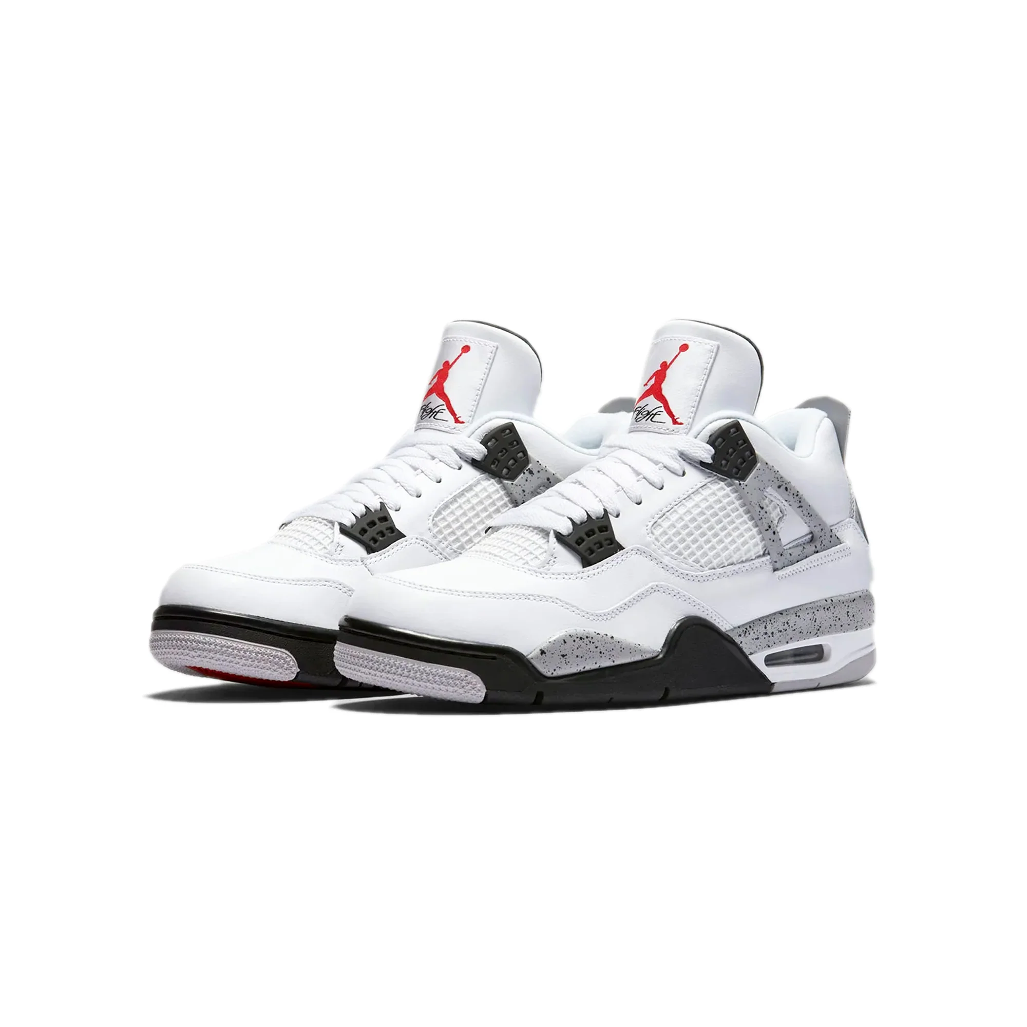 Air Jordan 4 Mens Retro OG "White Cement" Shoes - Image 2