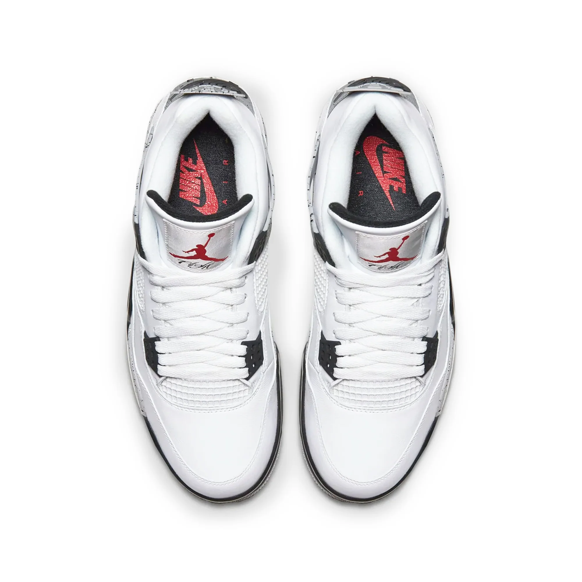 Air Jordan 4 Mens Retro OG "White Cement" Shoes - Image 4