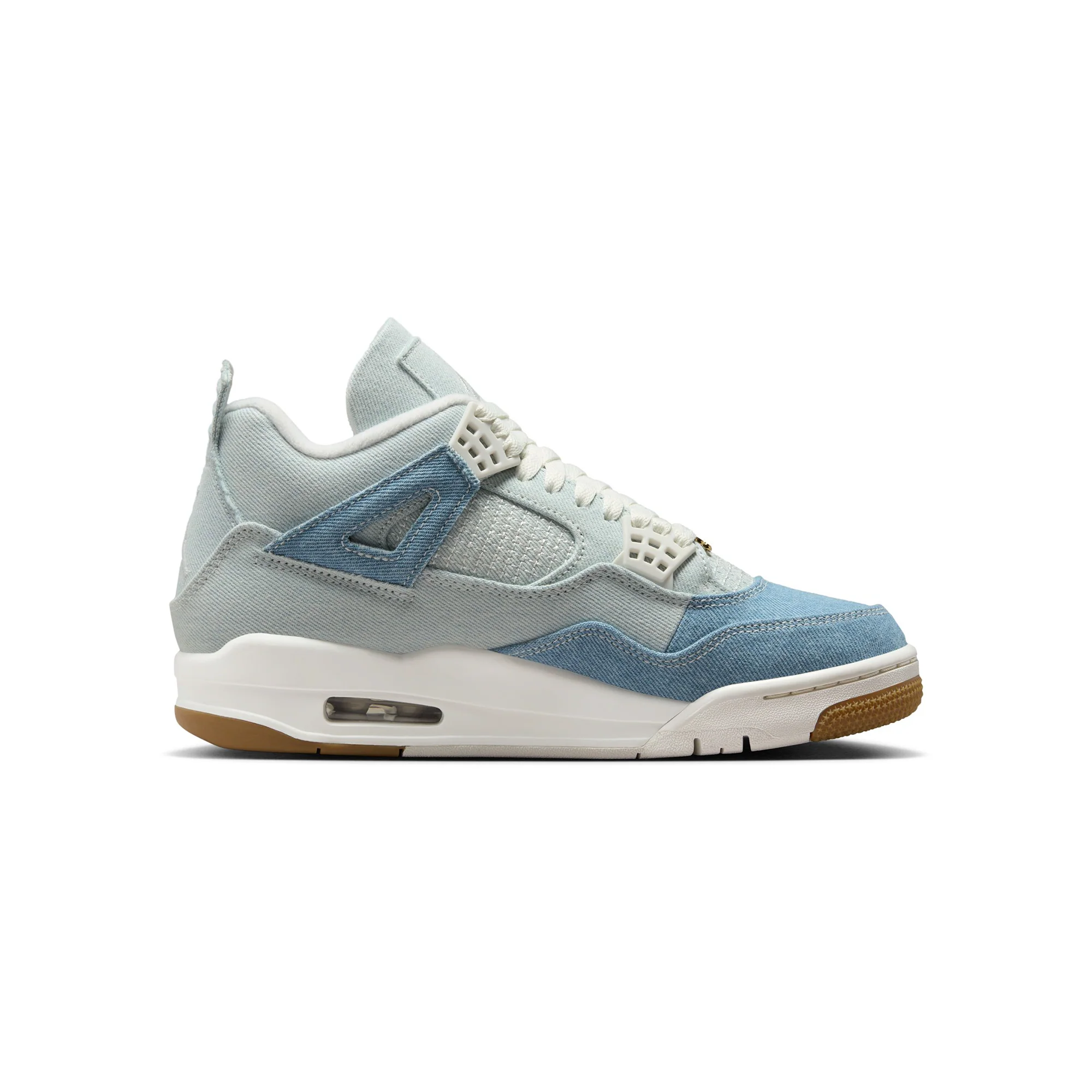 Air Jordan 4 Womens Retro Tex Denim "Worn Blue" Shoes - Image 4