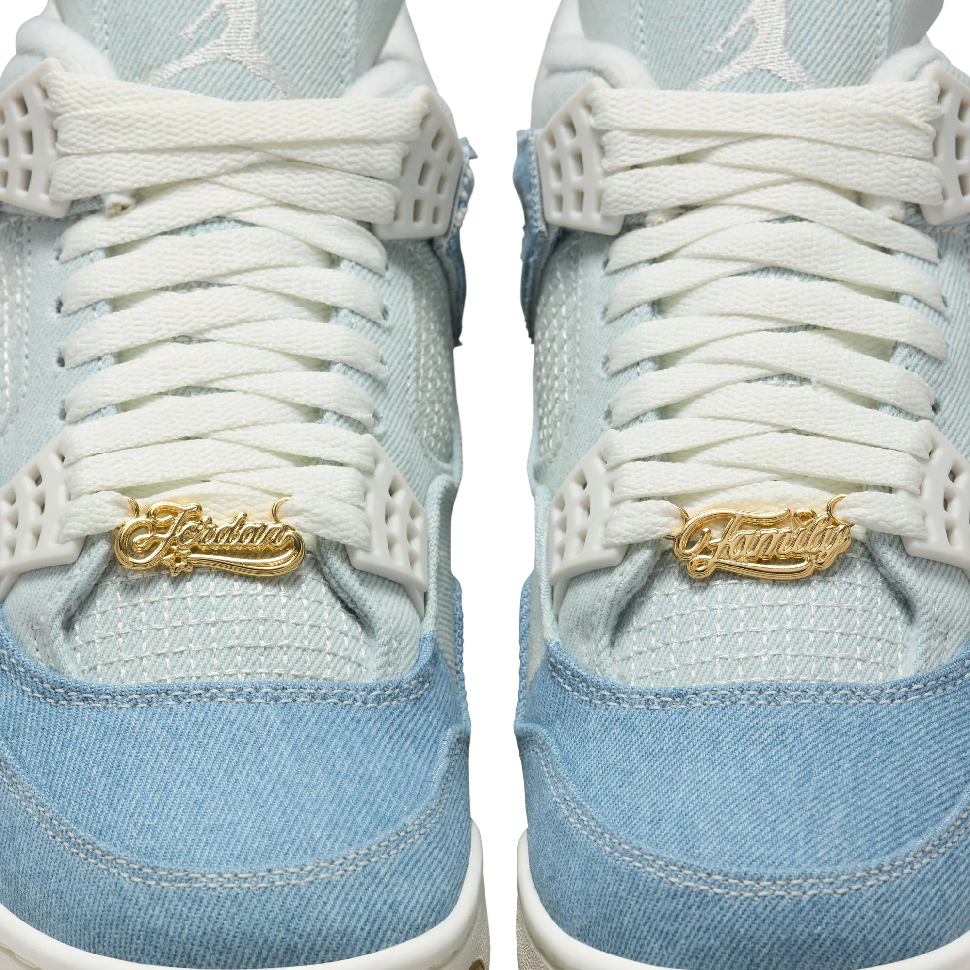 Air Jordan 4 Womens Retro Tex Denim "Worn Blue" Shoes - Image 5