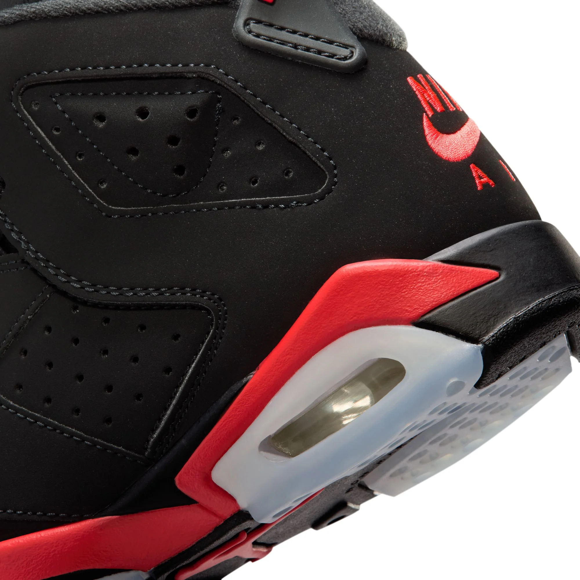 Air Jordan 6 Kids Retro "Infrared" Shoes - Image 4