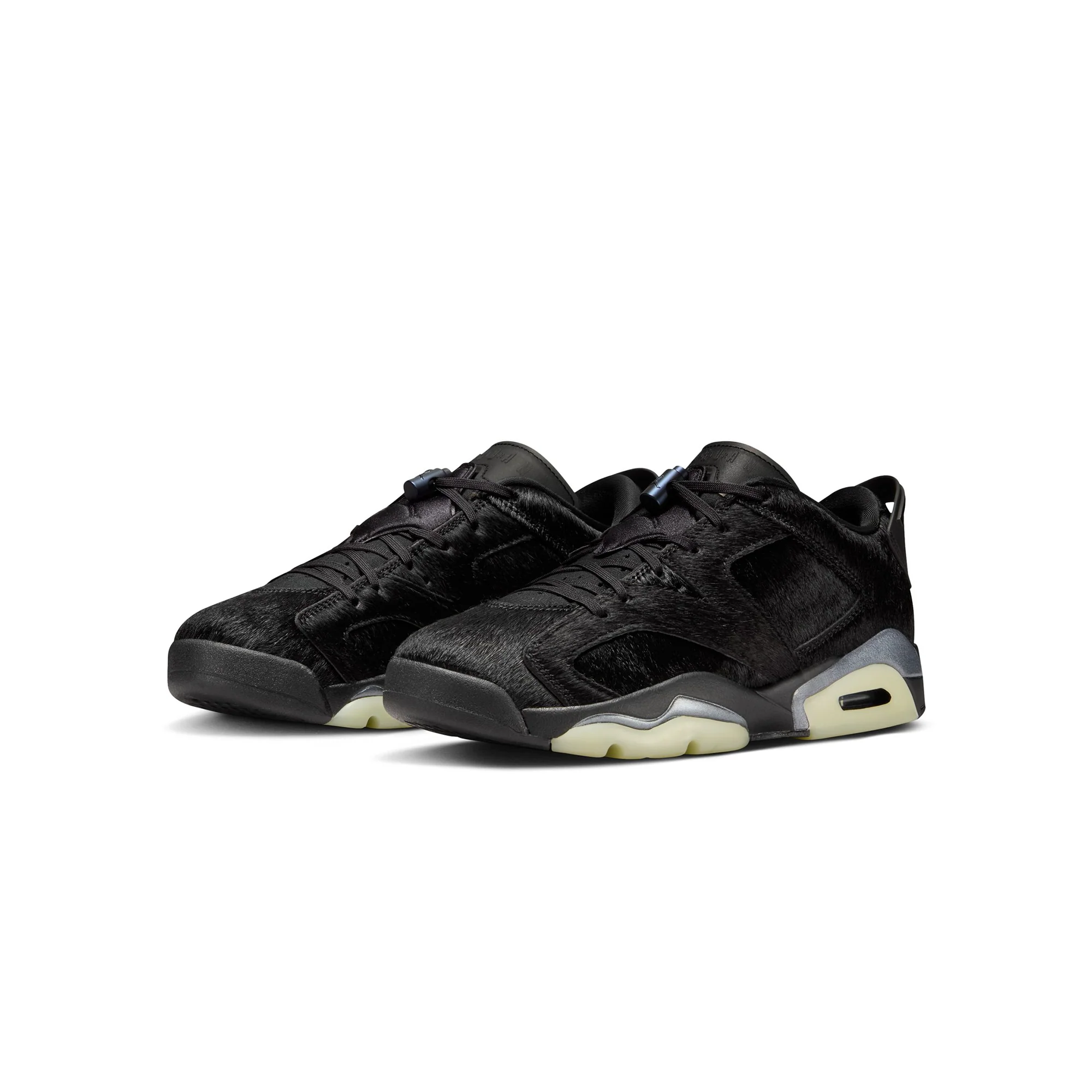 Air Jordan 6 Womens Retro Low "Blackout" Shoes - Image 2