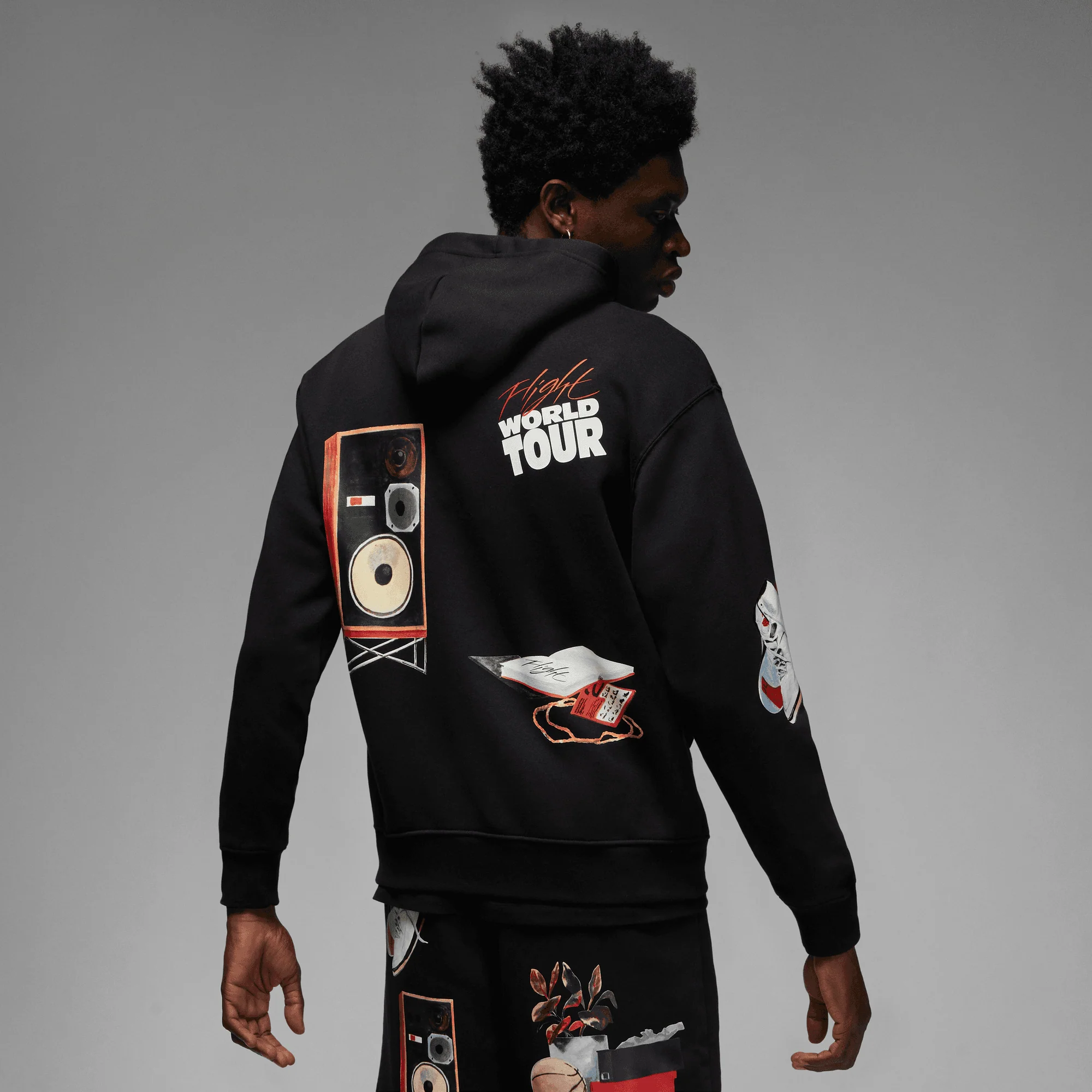 Air Jordan Artist Series By Jacob Rochester Mens Hoodie - Image 3
