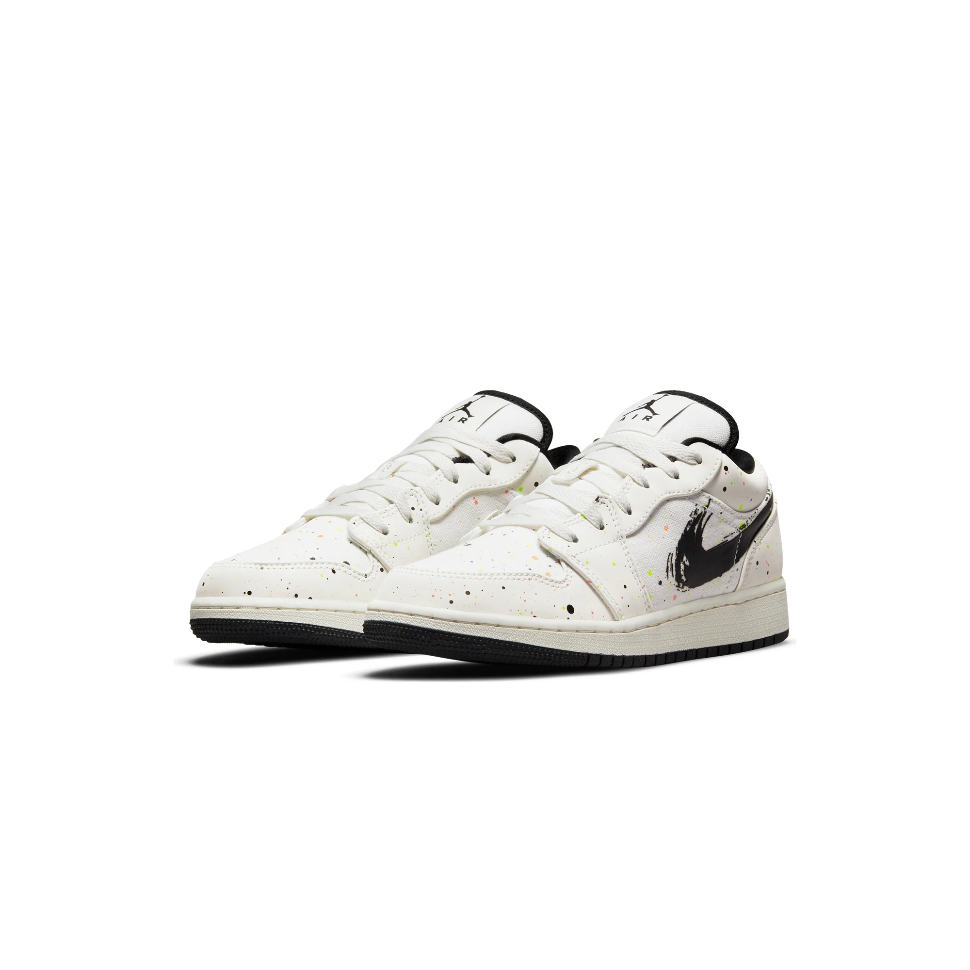 Air Jordan Kids 1 Low SE GS Shoes 'Sail/Black' - Image 2