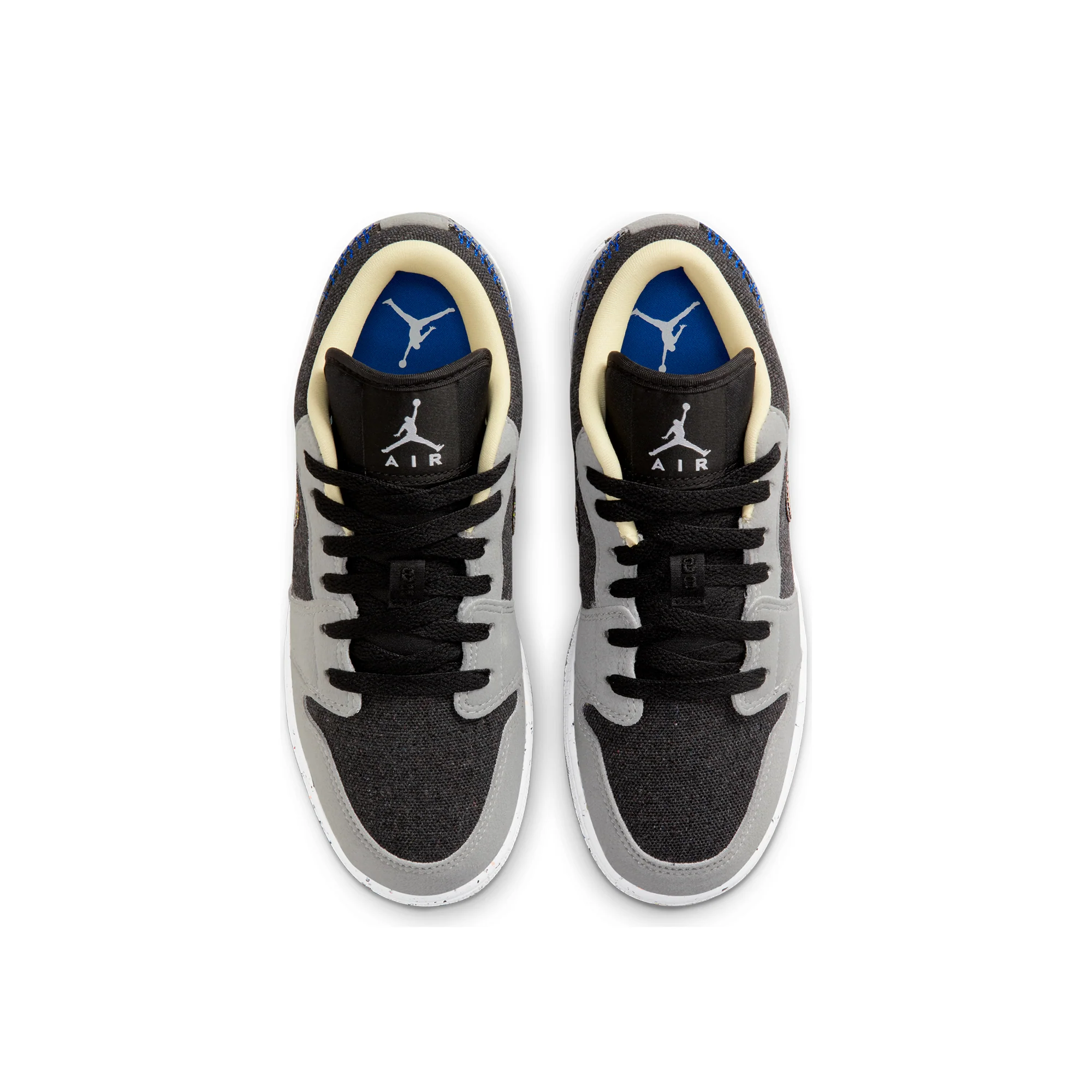Air Jordan Kids 1 Low SE GS Shoes LT Smoke Grey - Image 4