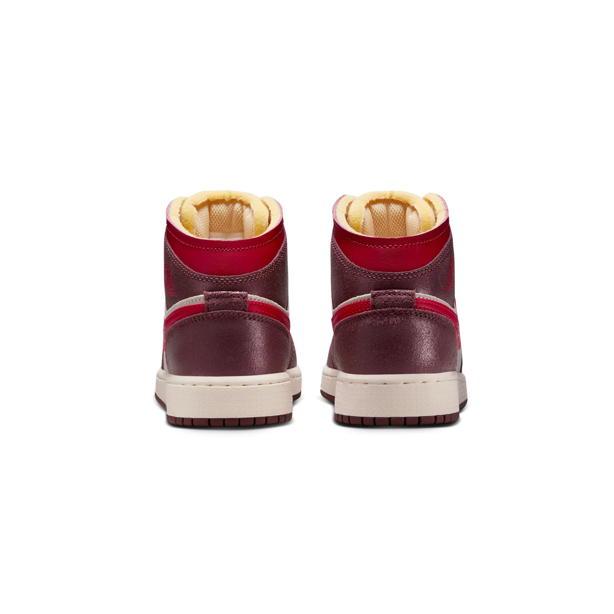 Air Jordan 1 Kids Mid SE "Buttered Toast" Shoes - Image 3