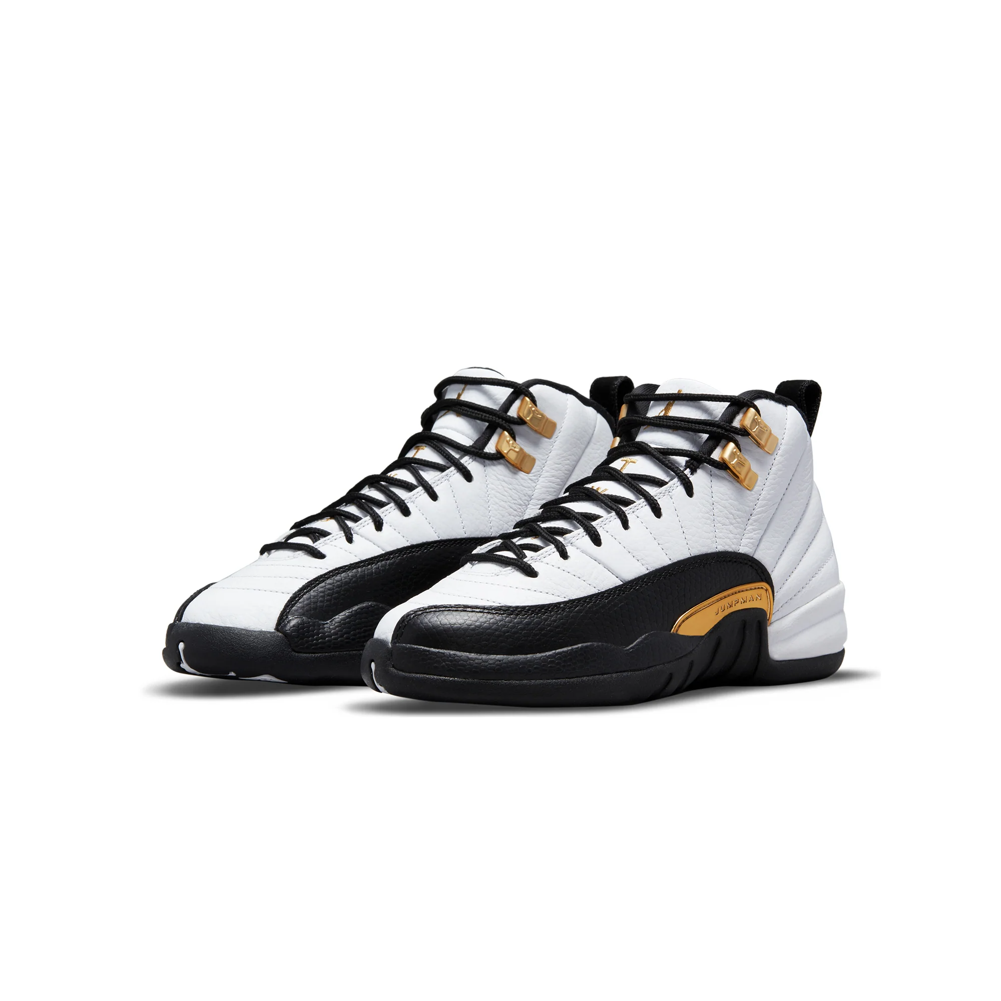 Air Jordan Kids 12 Retro GS Shoes 'White/Metallic Gold' - Image 2