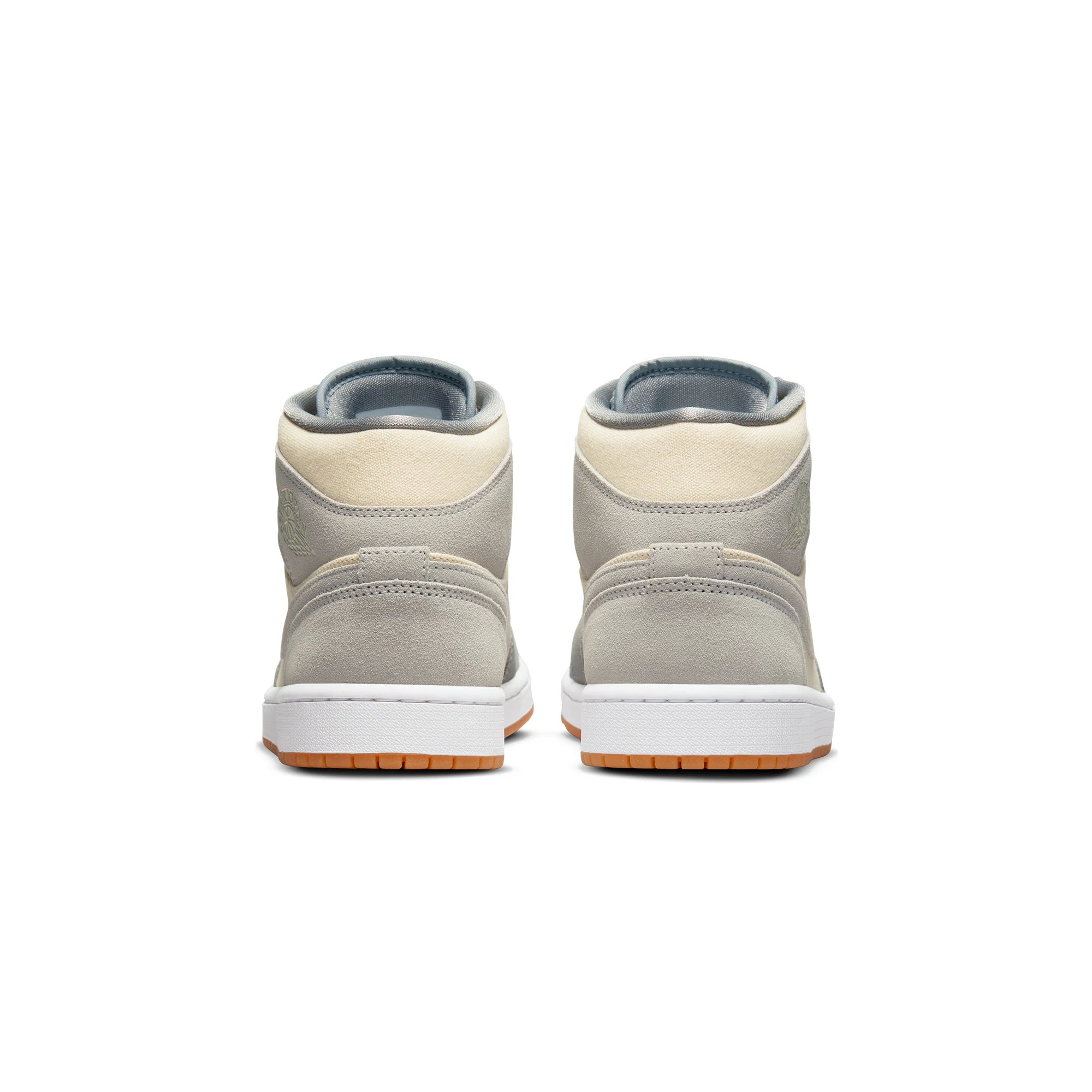 Air Jordan Mens 1 Mid SE Shoes 'Coconut Milk/Particle Grey' - Image 3