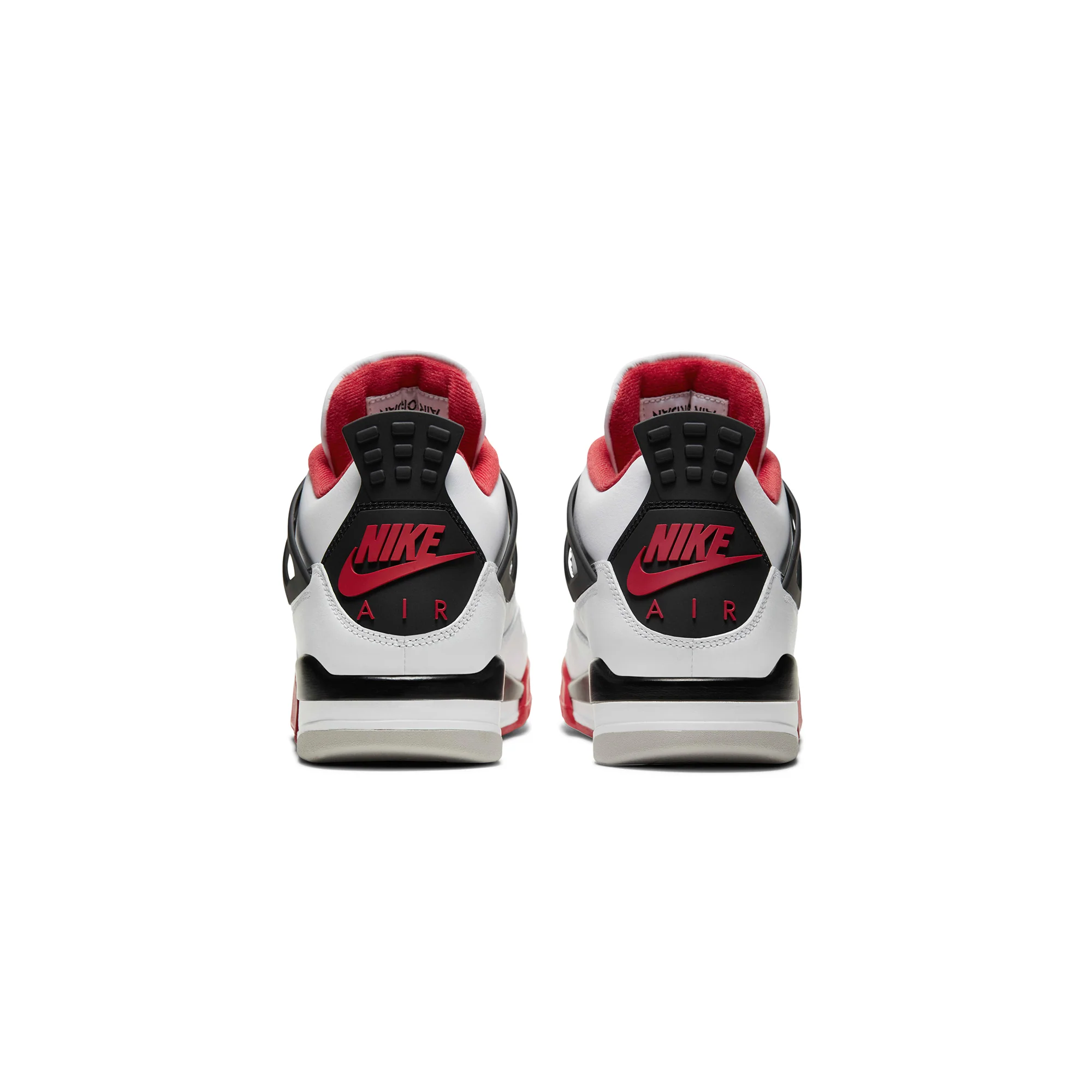 Air Jordan Mens 4 Retro 'Fire Red' Shoes - Image 3