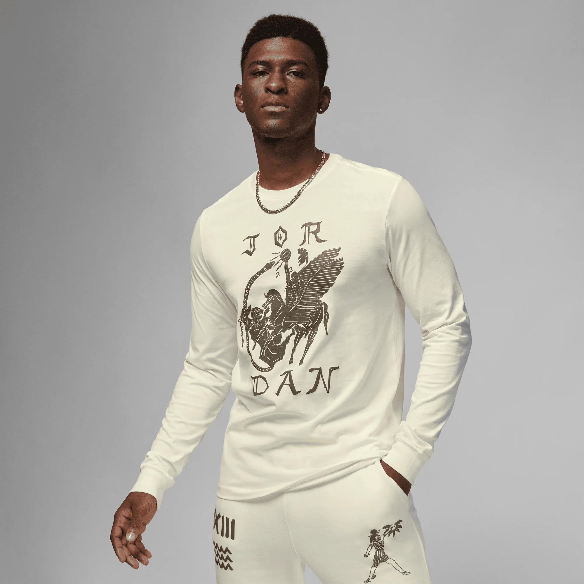 Air Jordan Mens Artist Series LS Tee by Umar Rashid - Image 2