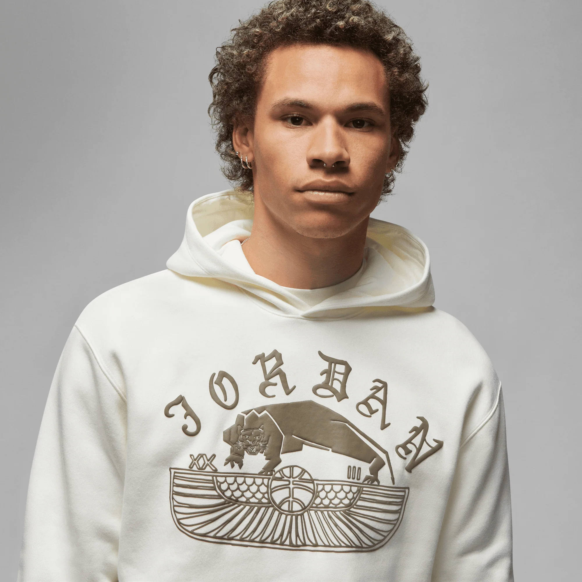 Air Jordan Mens Artist Series Pullover Hoodie by Umar Rashid - Image 4