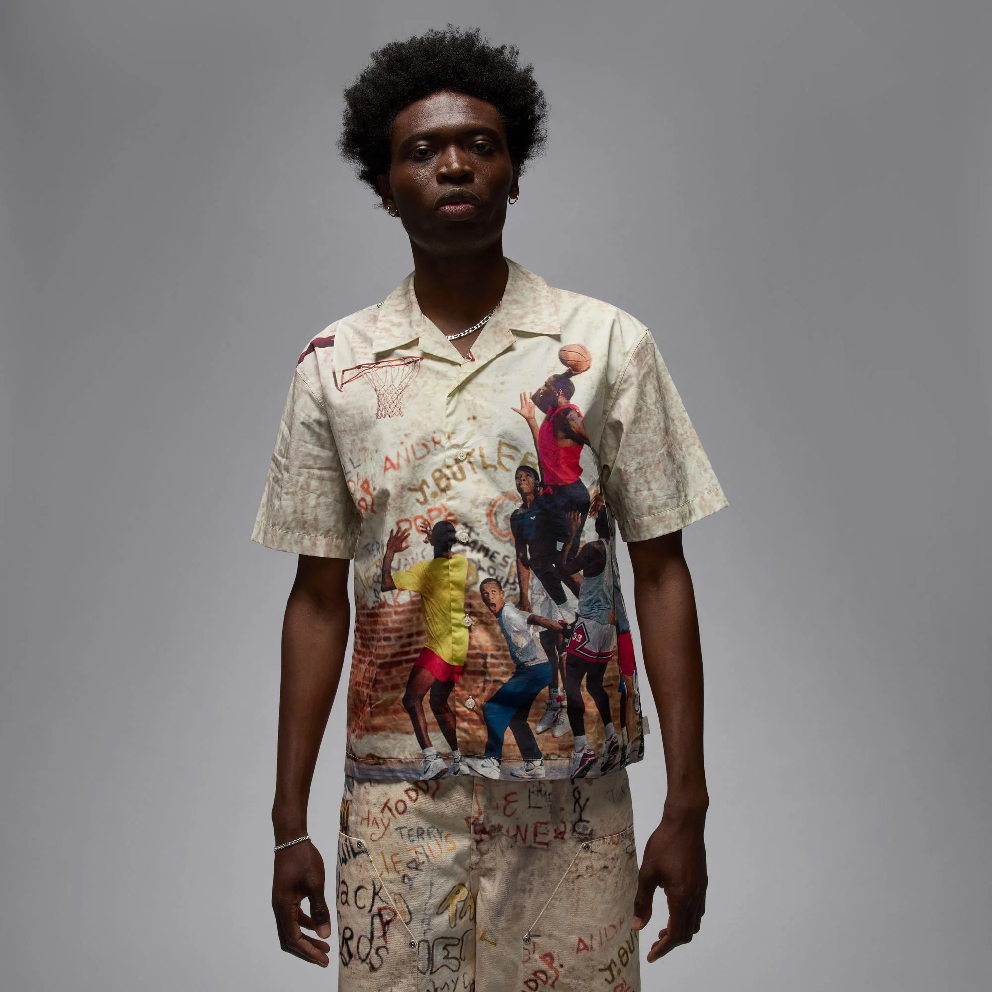 Air Jordan Mens Camp Shirt - Image 4