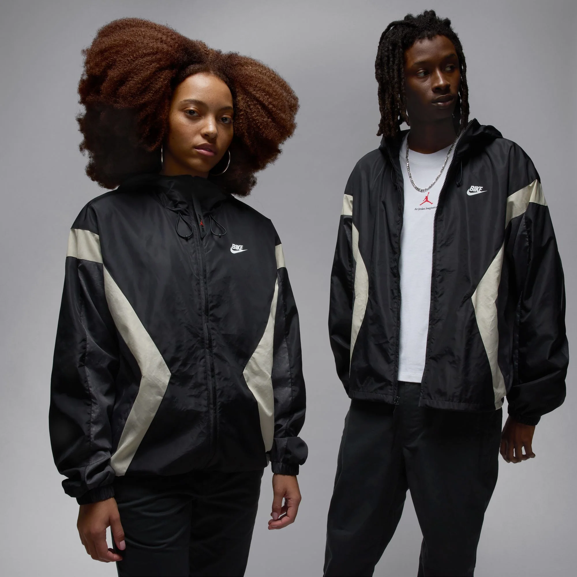 Air Jordan x Nigel Sylvester Mens Bike Draft Jacket - Image 2