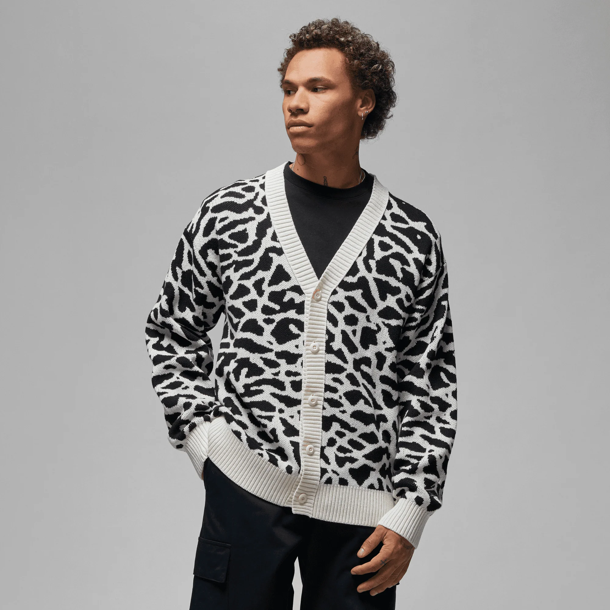 Air Jordan Mens Flight Heritage Cardigan - Image 2