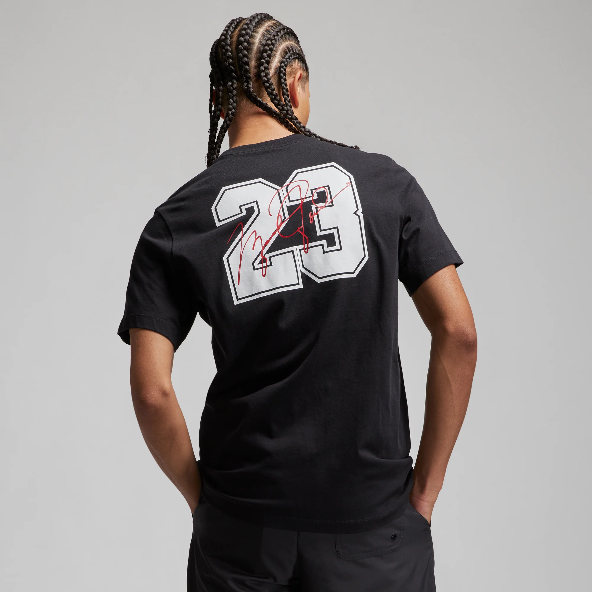 Air Jordan Mens Graphic T-Shirt 'Black' - Image 2