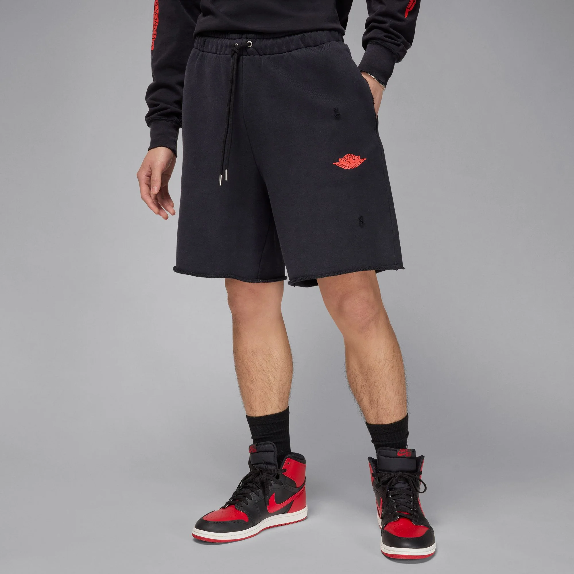 Air Jordan Mens Rare Air French Terry Shorts - Image 2