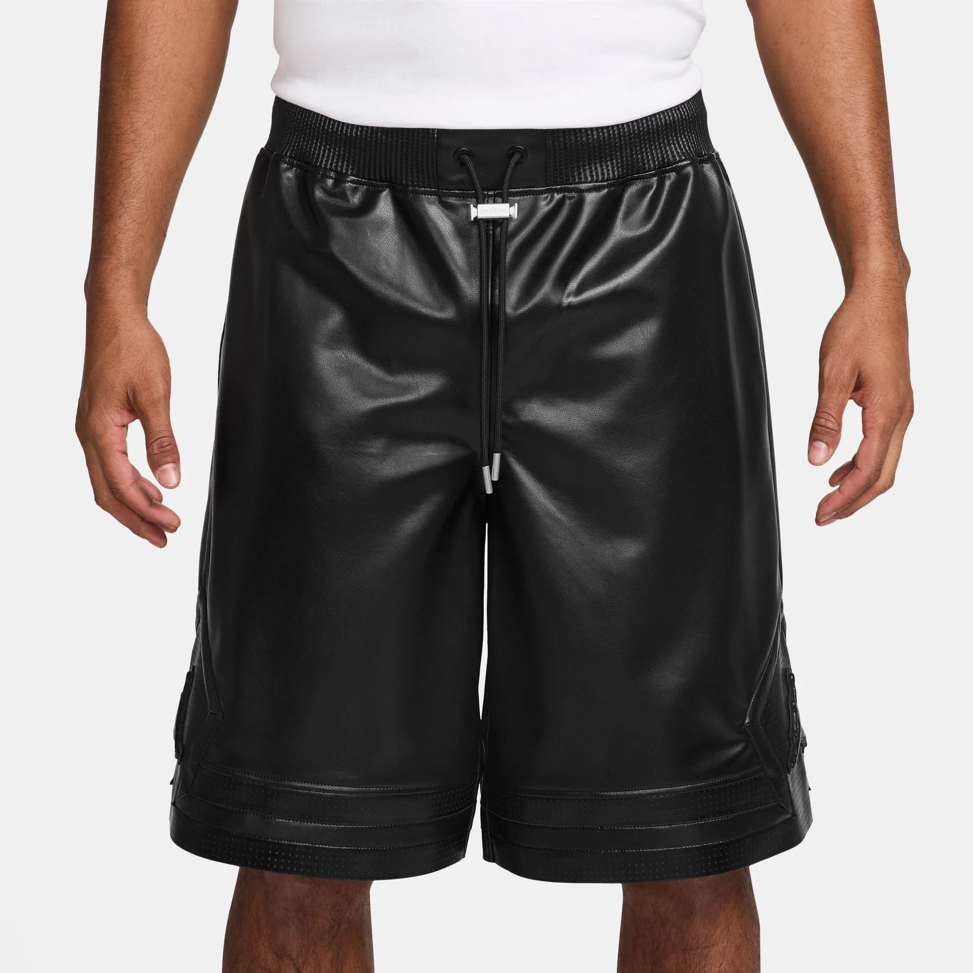 Air Jordan Mens Vegan Leather Diamond Shorts - Image 2