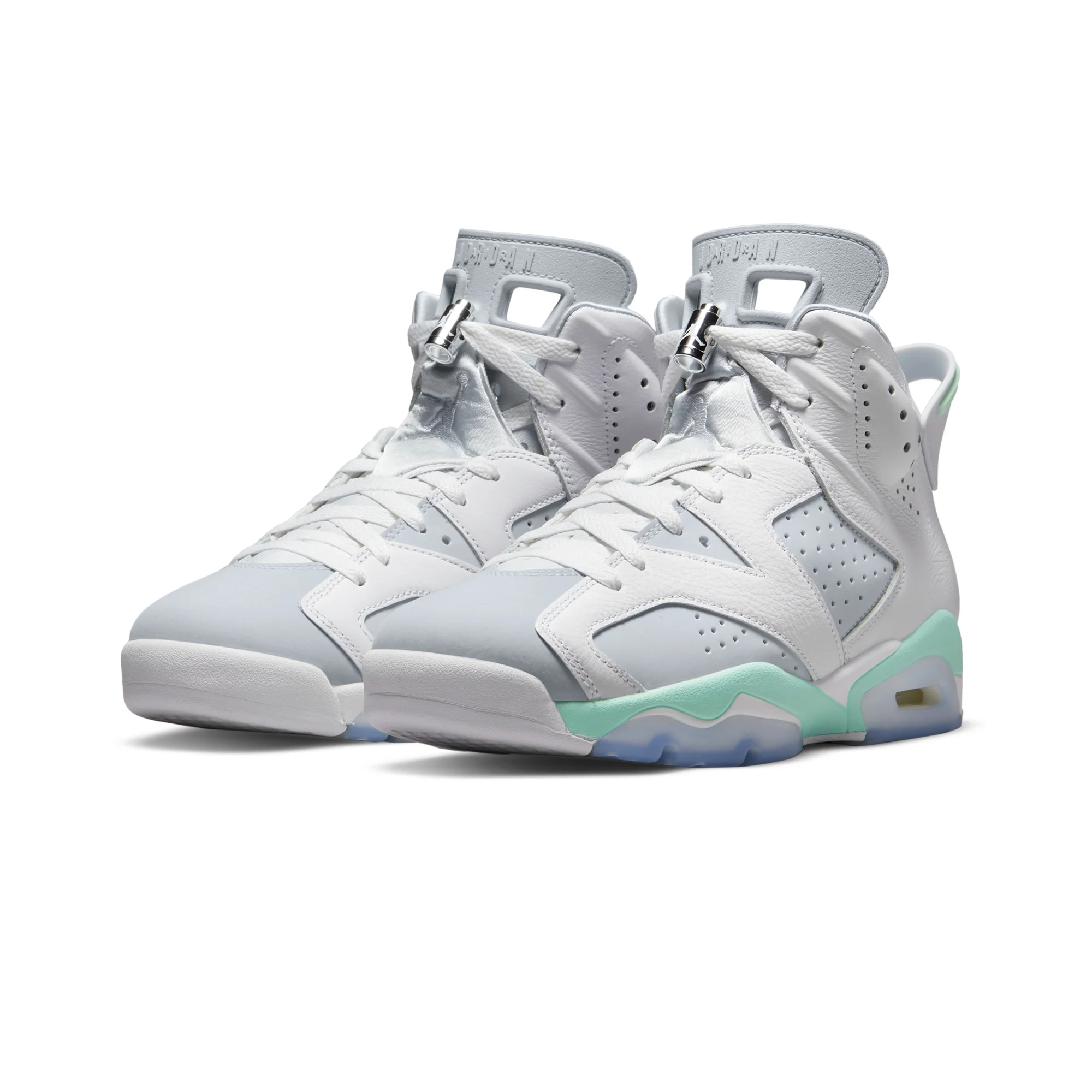 Air Jordan Womens 6 Retro Mint Foam Shoes - Image 2
