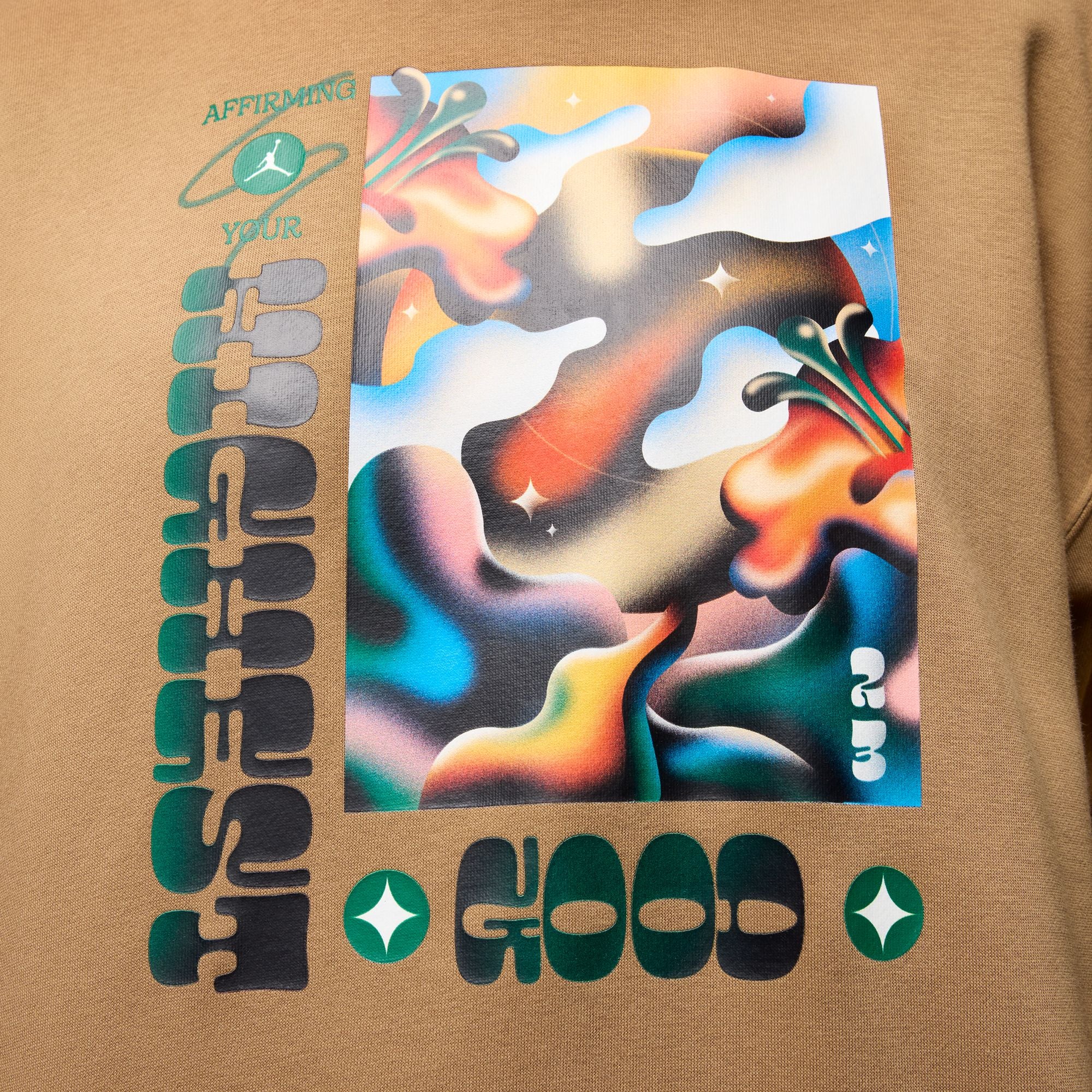 Air Jordan Womens Artist Series By Jordan Moss Fleece Crewneck - Image 3