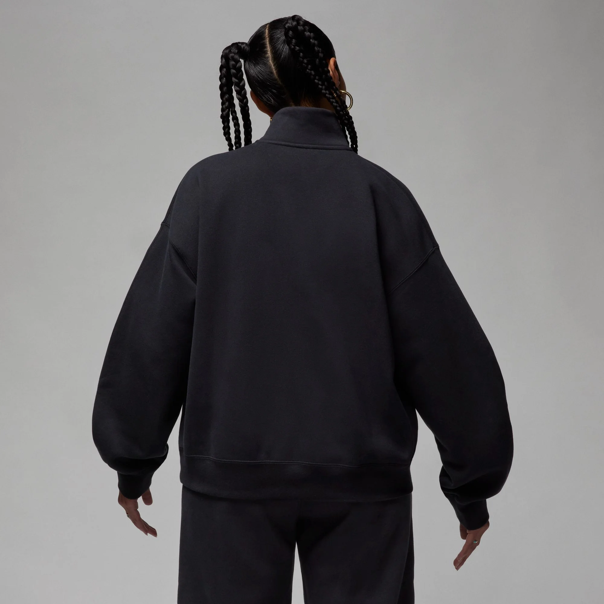 Air Jordan Womens Flight Fleece Quarter-Zip Top - Image 3