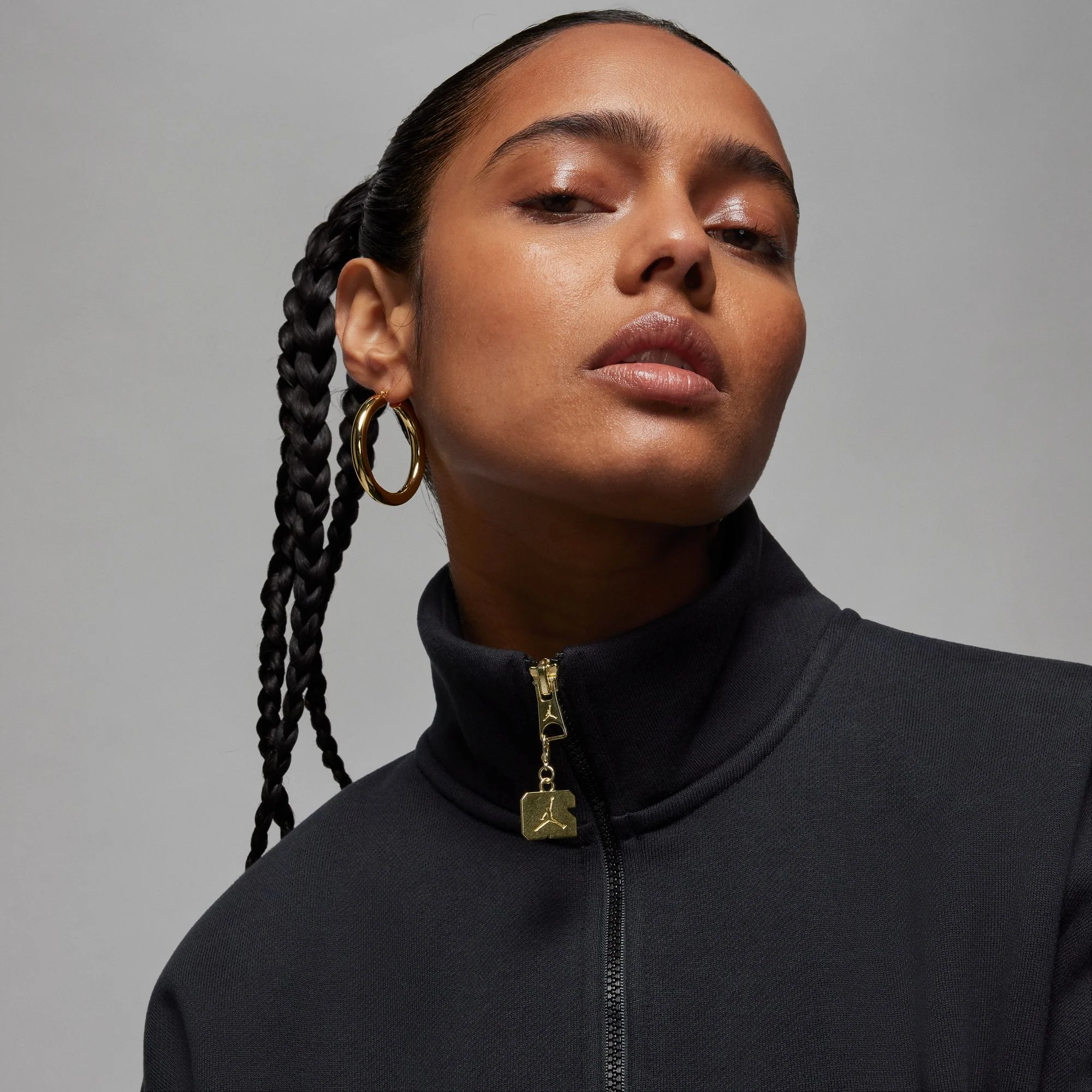 Air Jordan Womens Flight Fleece Quarter-Zip Top - Image 4
