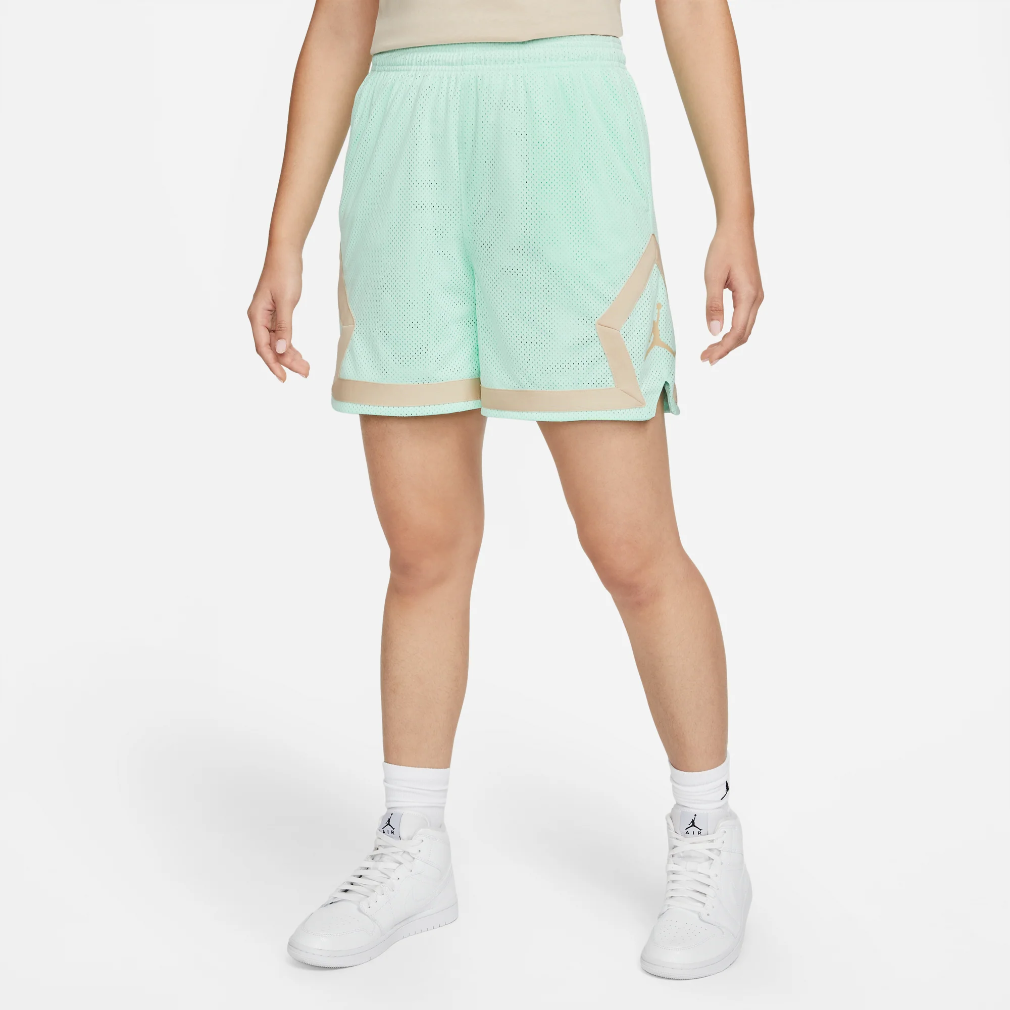 Air Jordan Womens Heritage Diamond Shorts 'Mint Foam' - Image 3