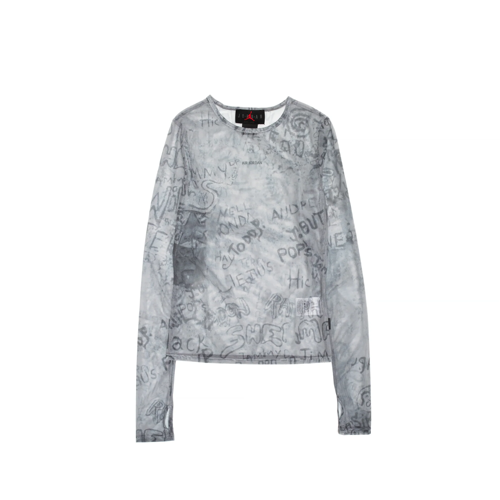Air Jordan Womens Mesh Long-Sleeve Top