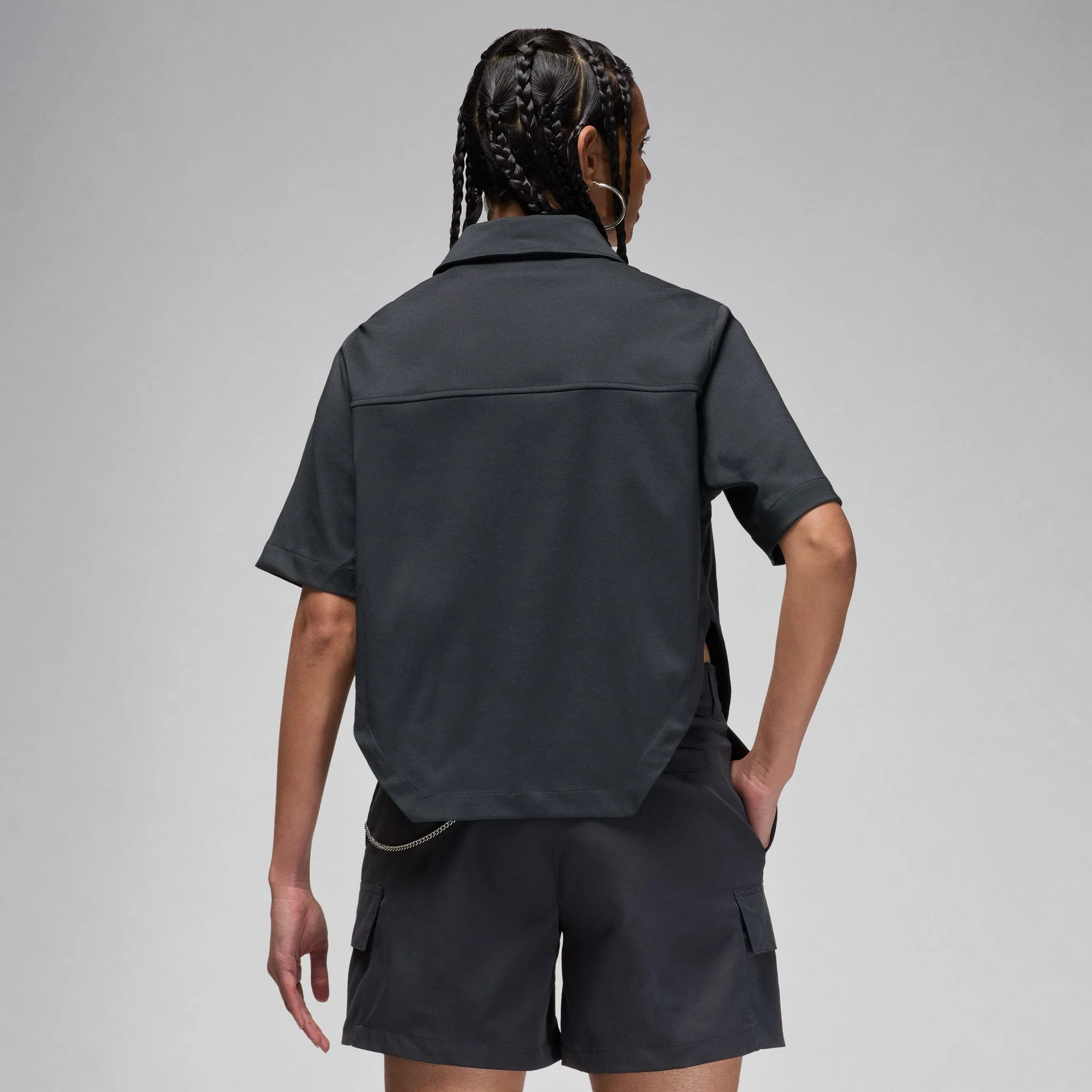 Air Jordan Womens Woven Crop Top - Image 4