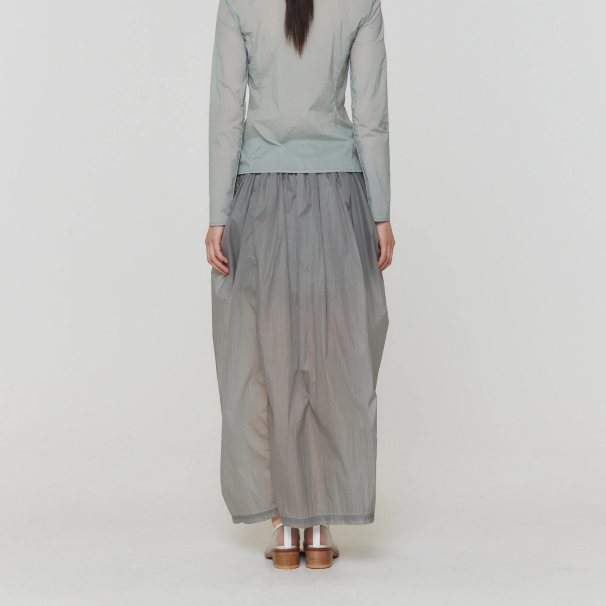 Amomento Womens Layered Shirring Skirt - Image 3