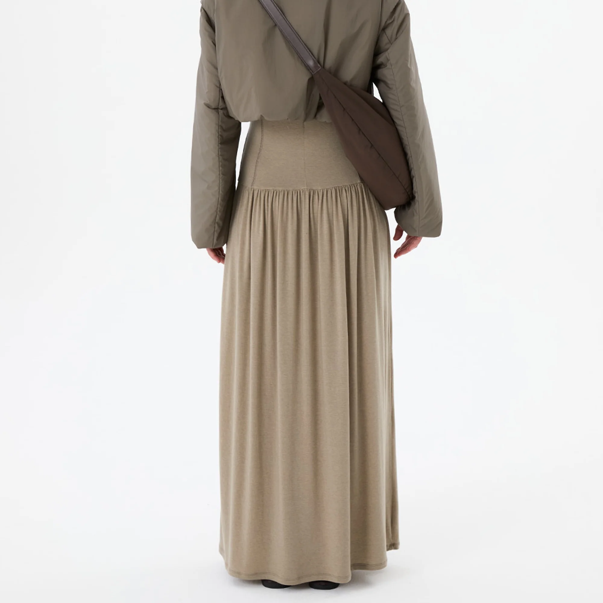 Amomento Womens Mock Neck Jersey Dress - Image 3