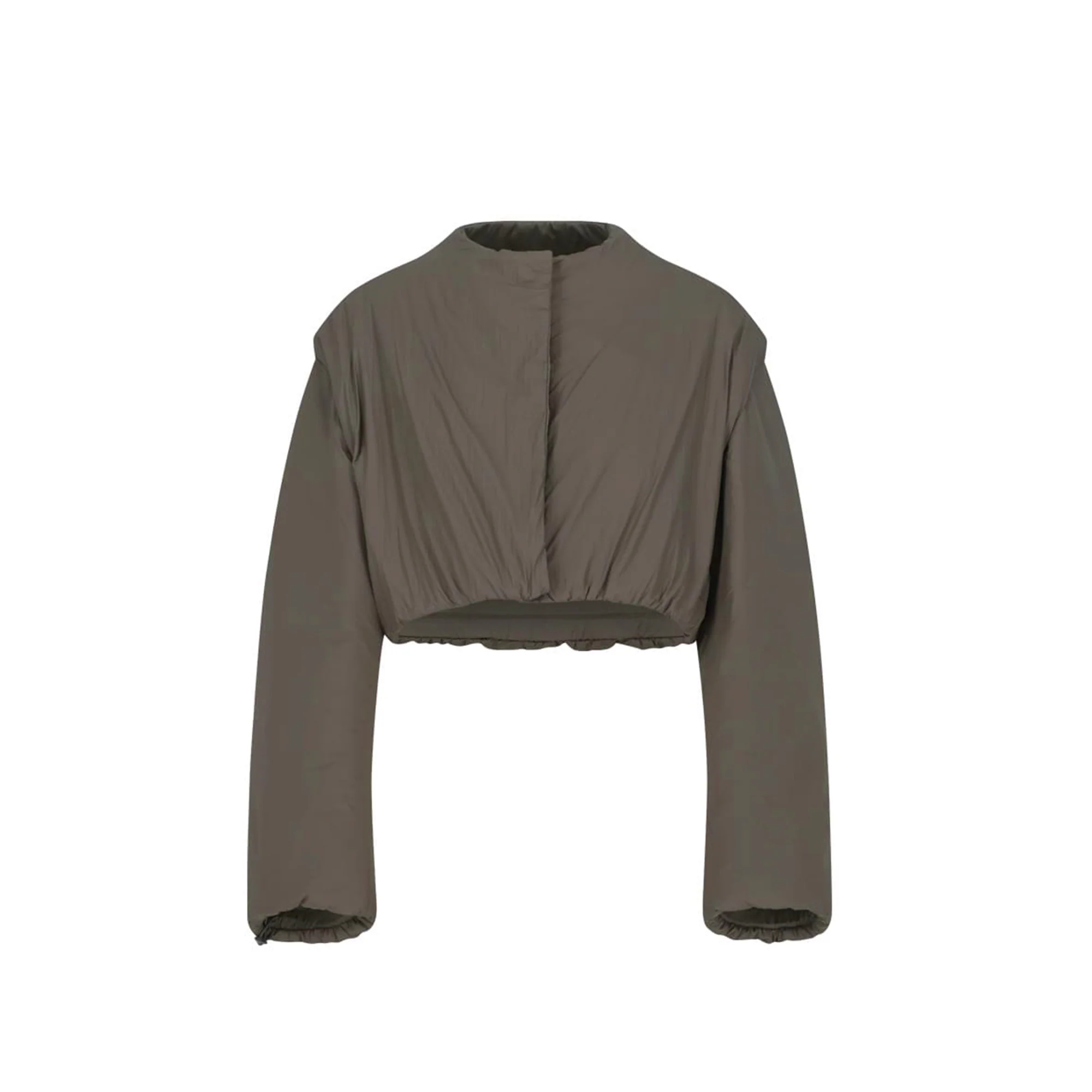 Amomento Womens Padded Nylon Crop Jumper